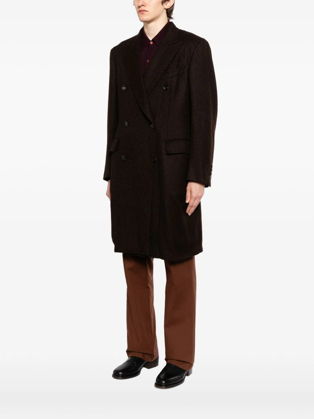 Spiga Double-Breasted Overcoat - Image 3