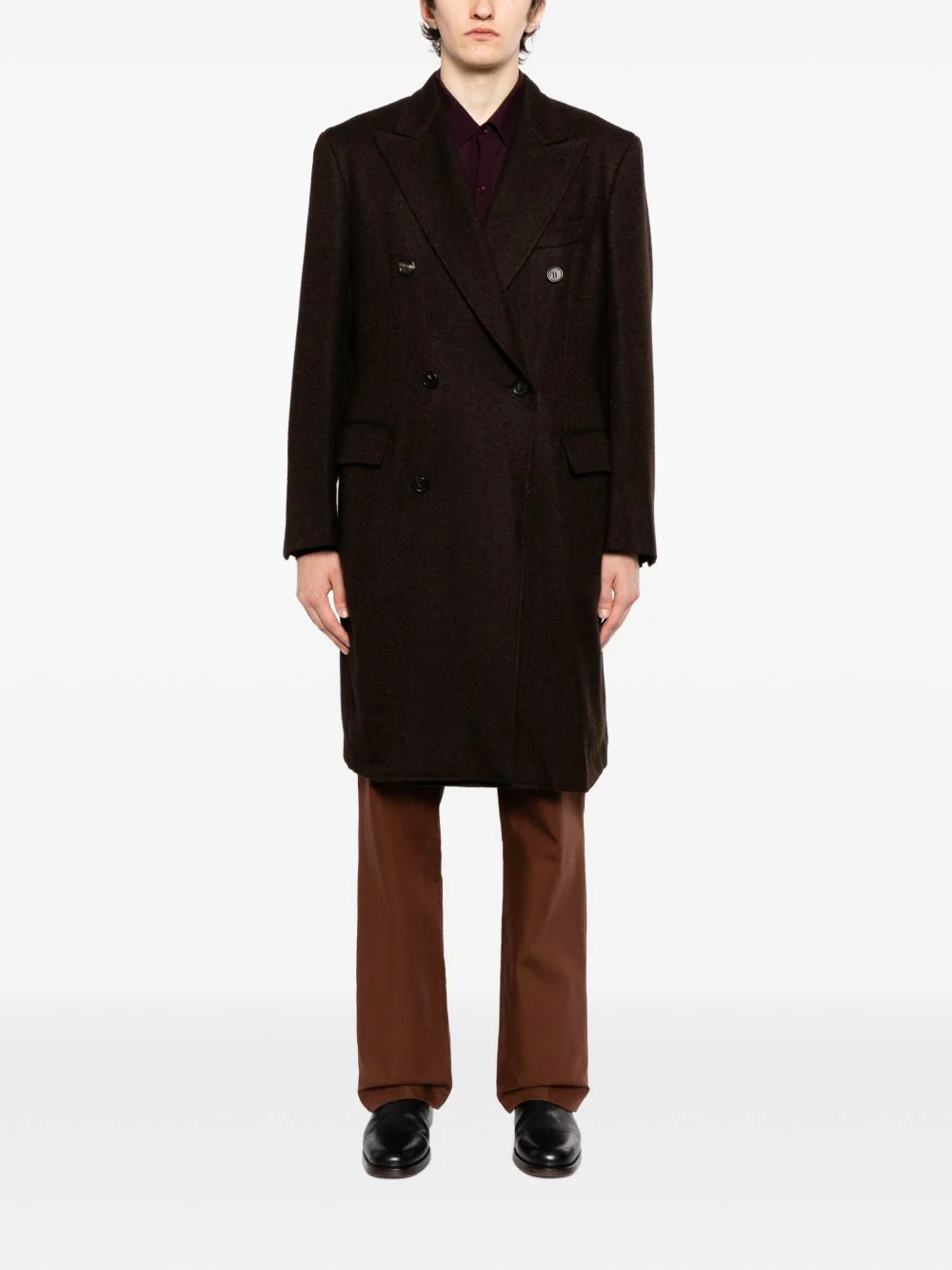 Spiga Double-Breasted Overcoat - Image 4