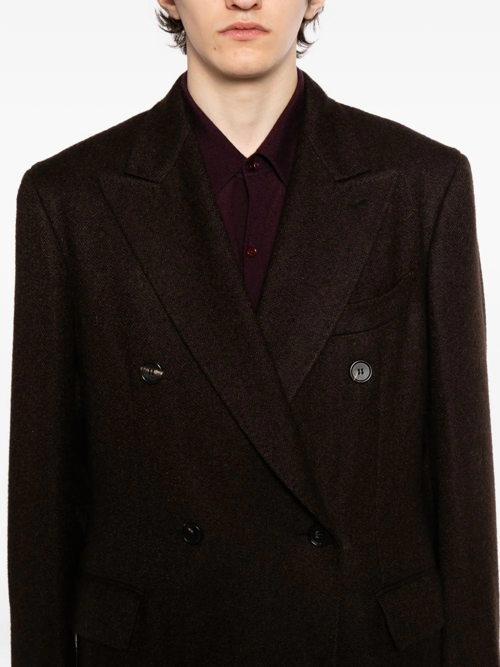 Spiga Double-Breasted Overcoat - Image 5