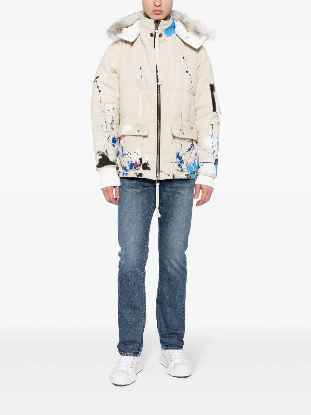 Splatter-Paint Down Jacket - Image 2