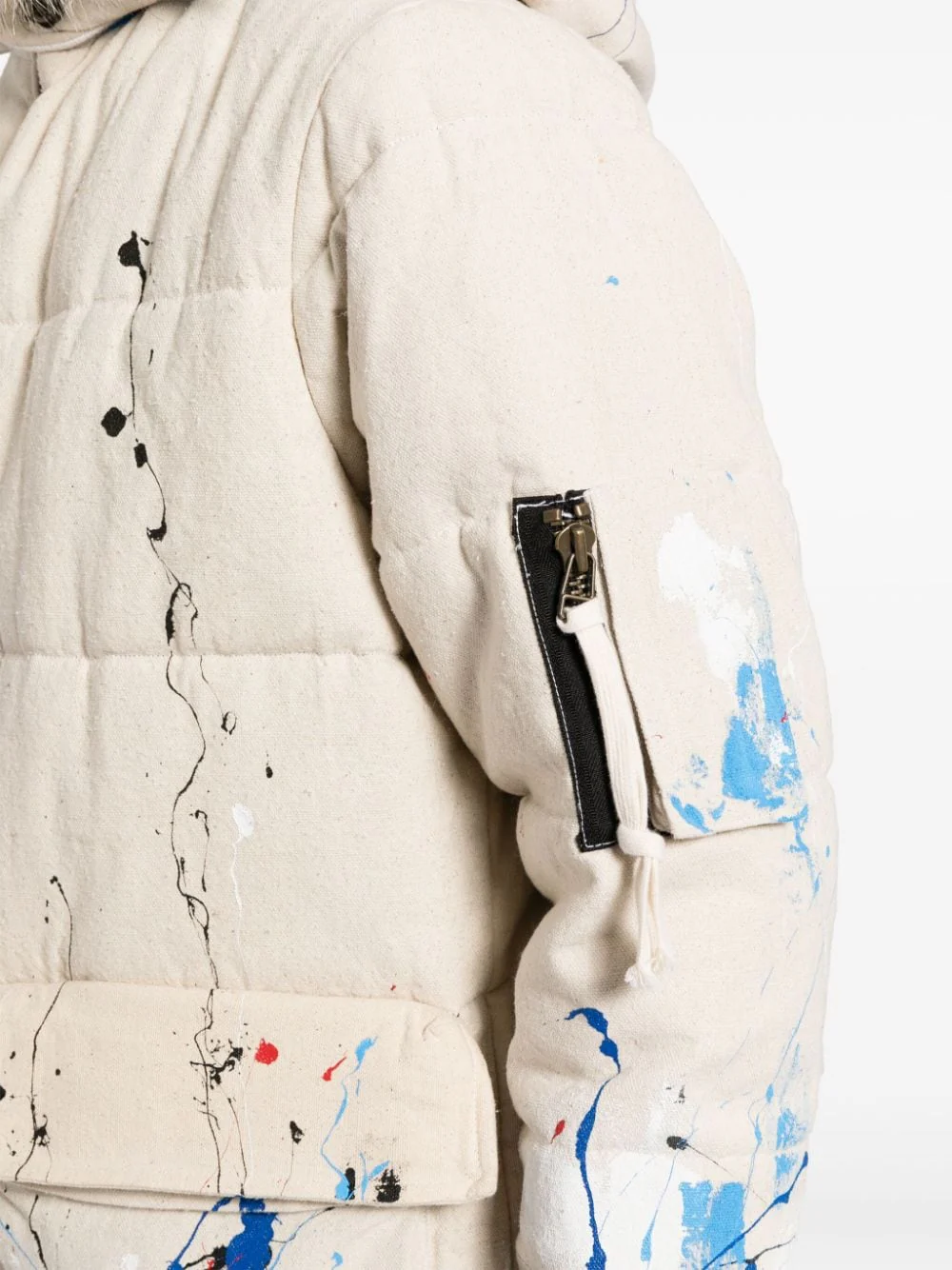 Splatter-Paint Down Jacket - Image 4
