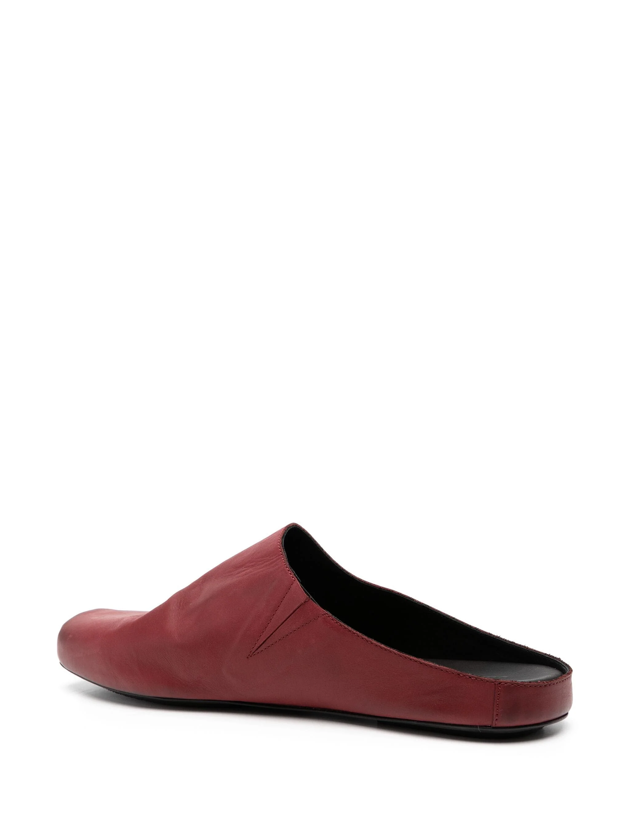 Square-Toe Leather Slippers - Image 3