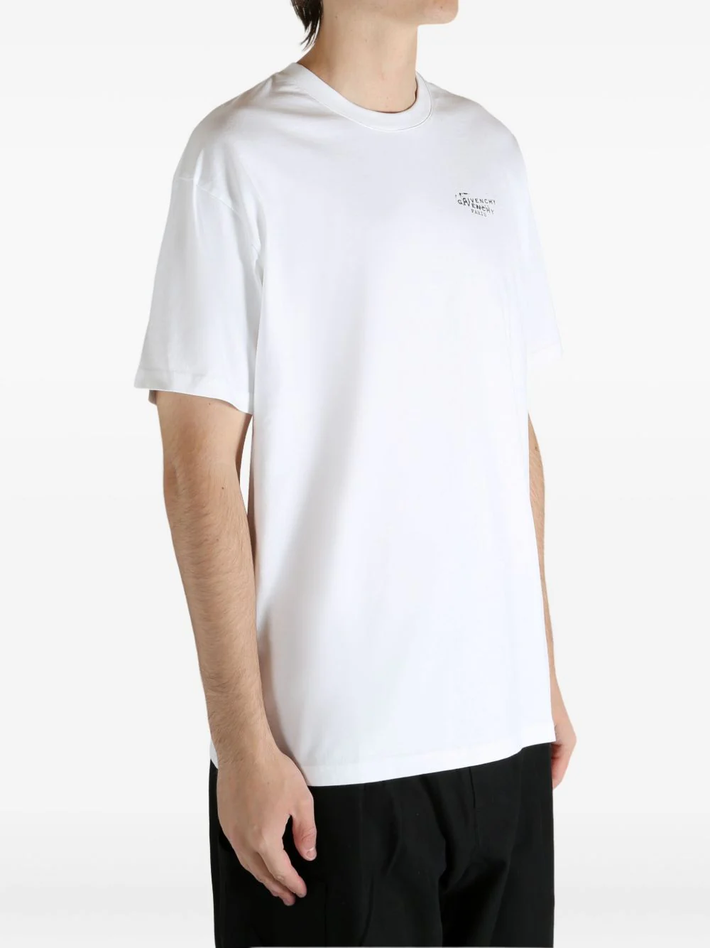 Stamp Print On The Chest T-Shirt - Image 3