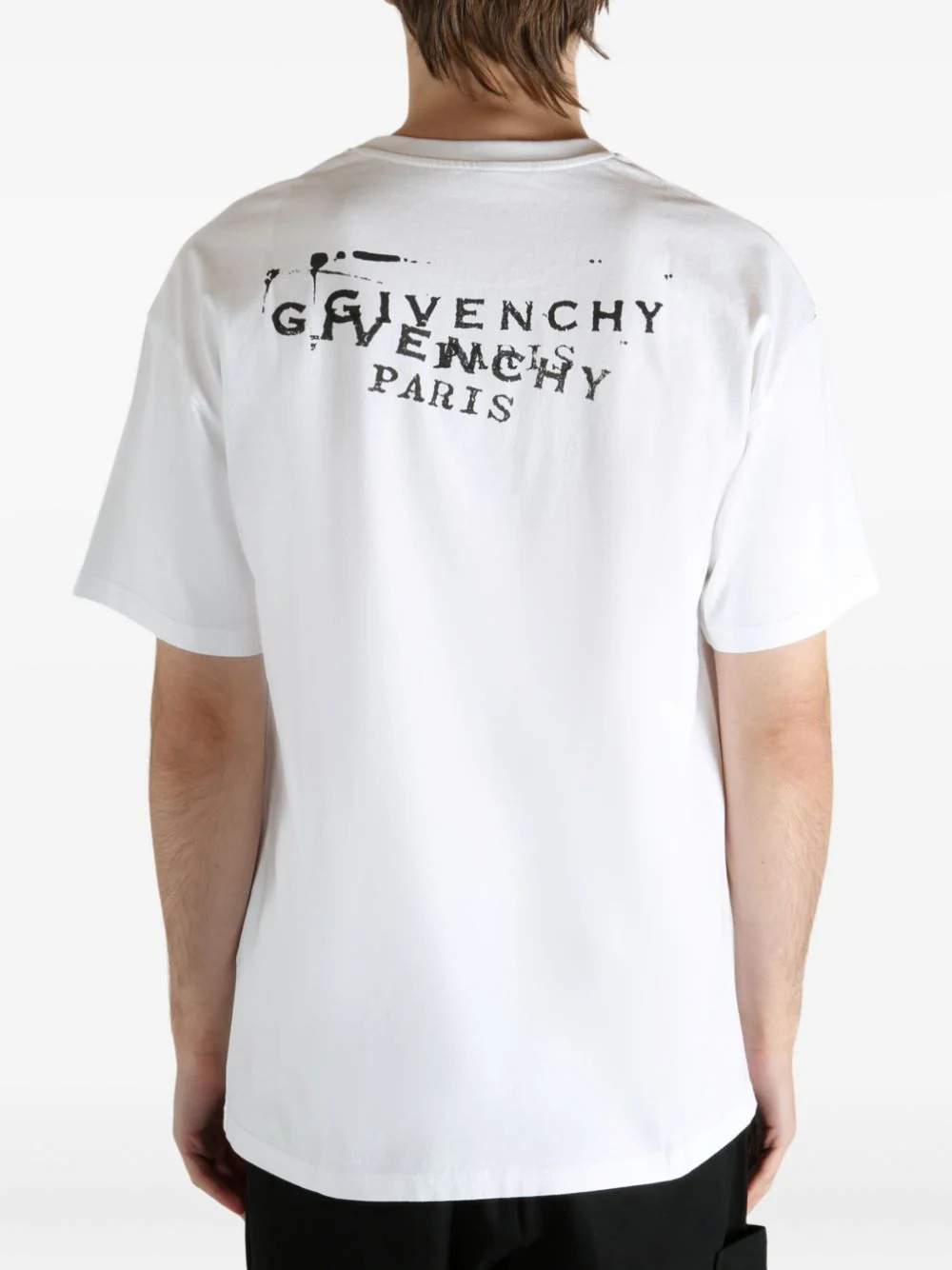 Stamp Print On The Chest T-Shirt - Image 4
