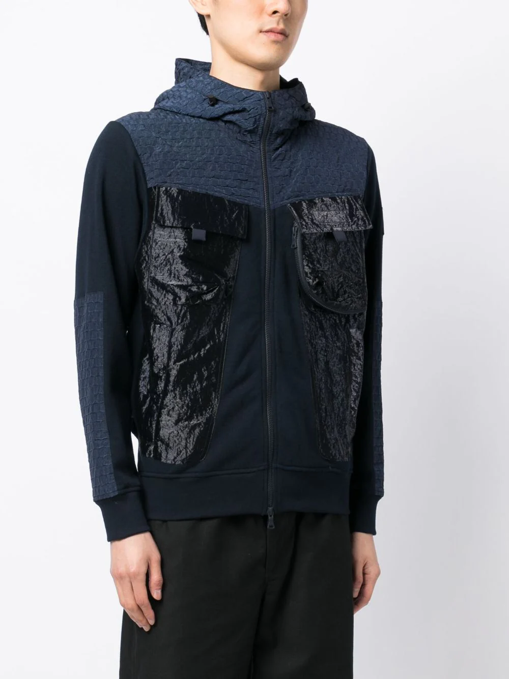 Stand-Up Collar Hooded Jacket - Image 4