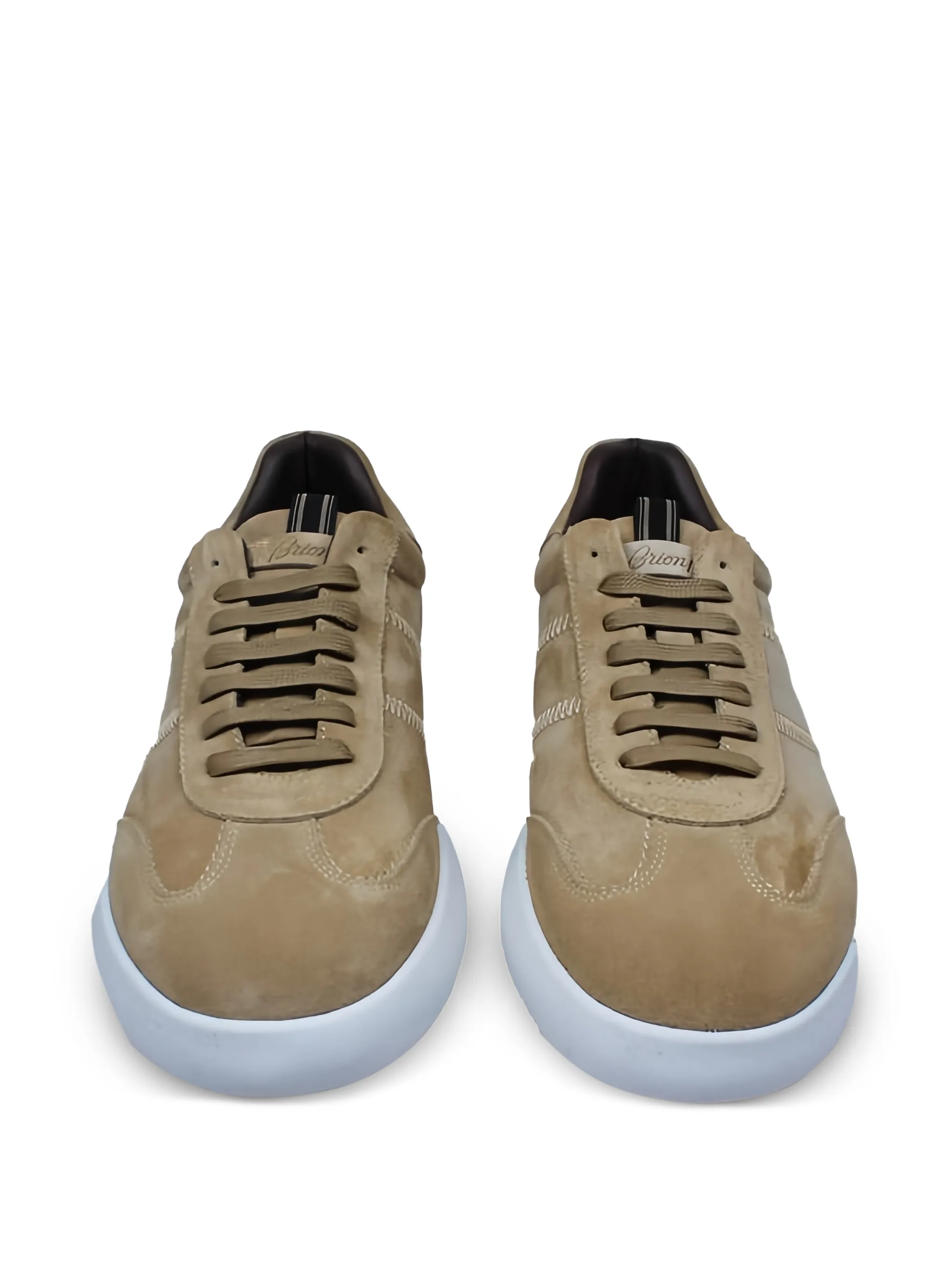 Stitched Leather Trainers - Image 3