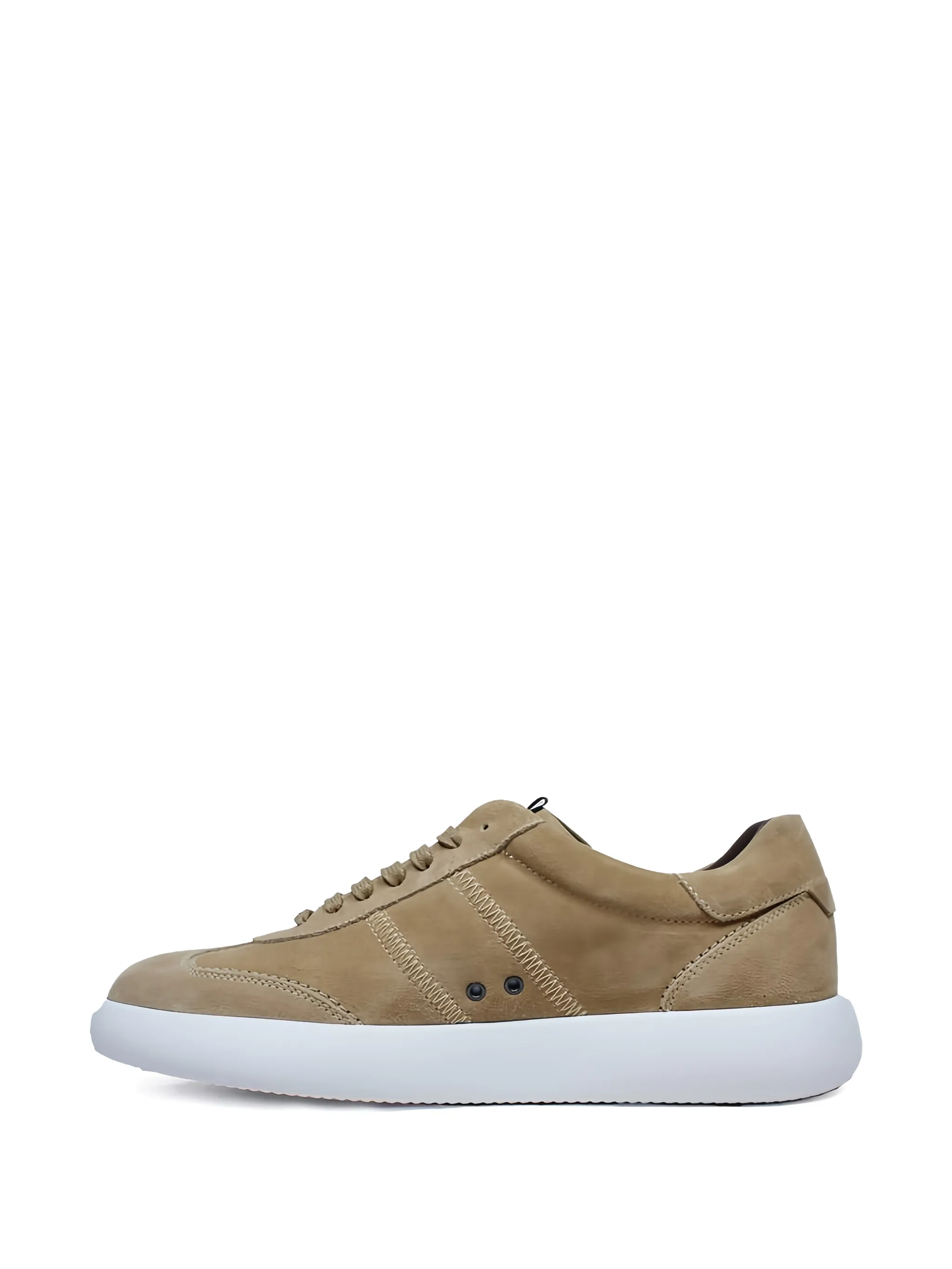 Stitched Leather Trainers - Image 4