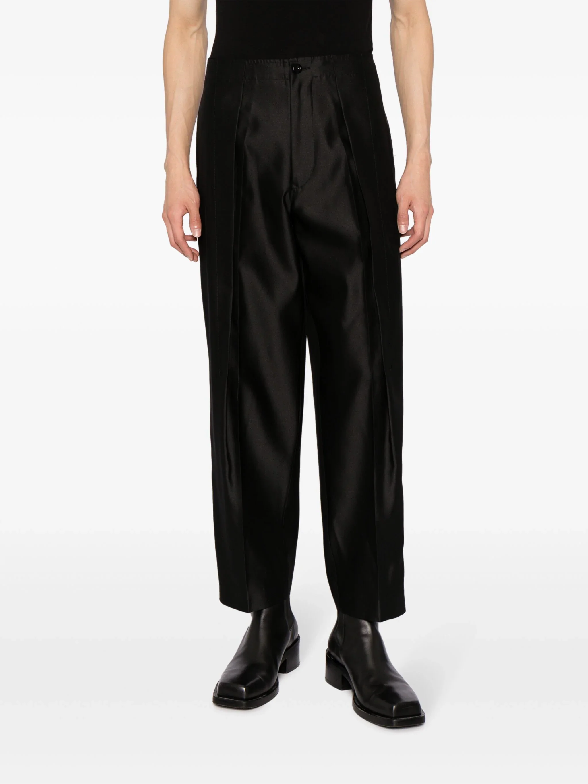 Straight-Leg Cropped Trousers - Image 3