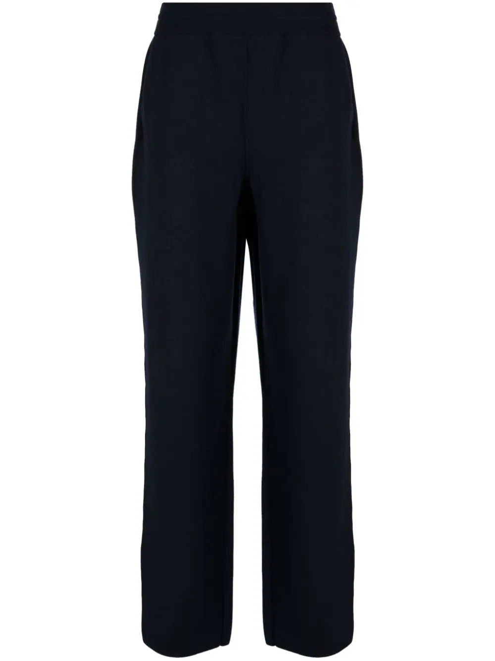 Straight-Leg Wool-Blend Track Pants