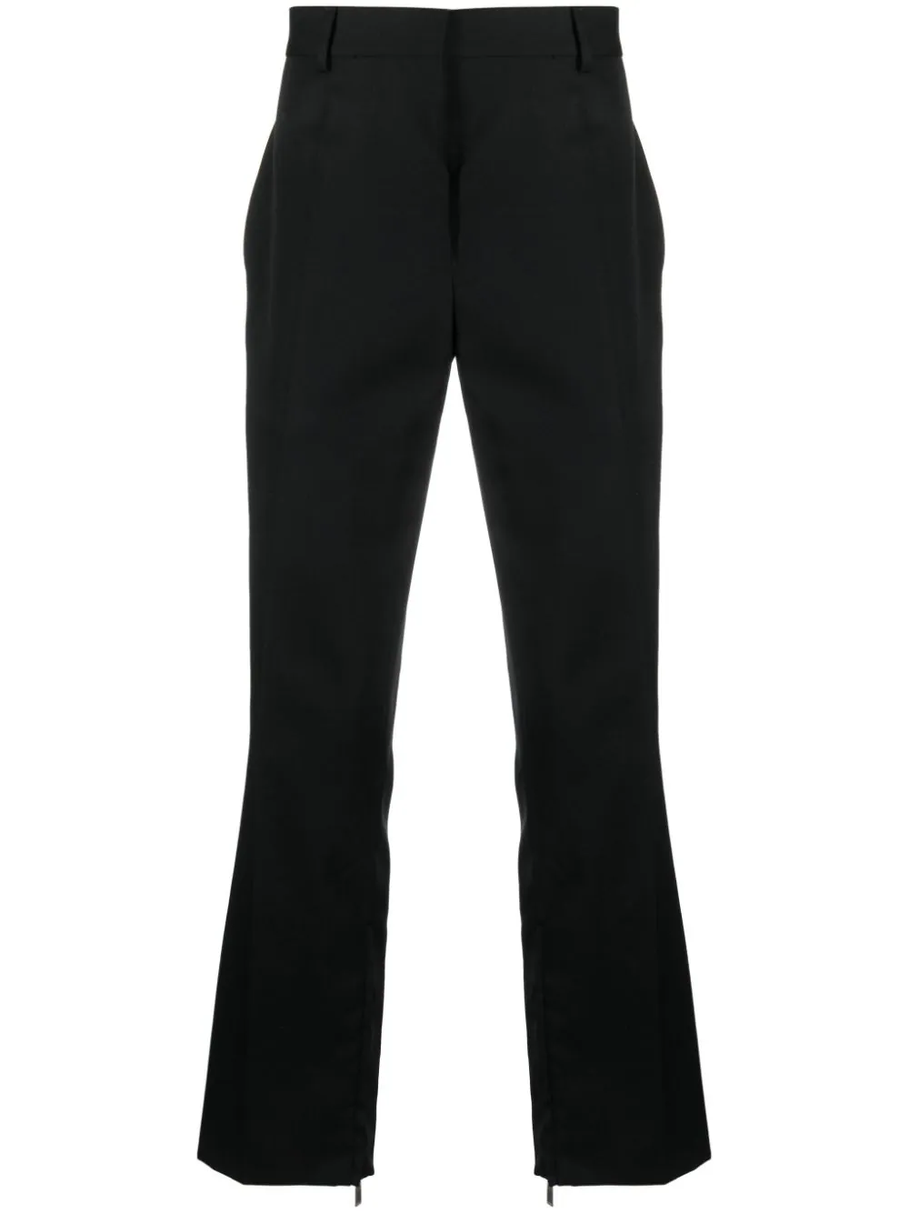 Straight-Leg Wool Trousers
