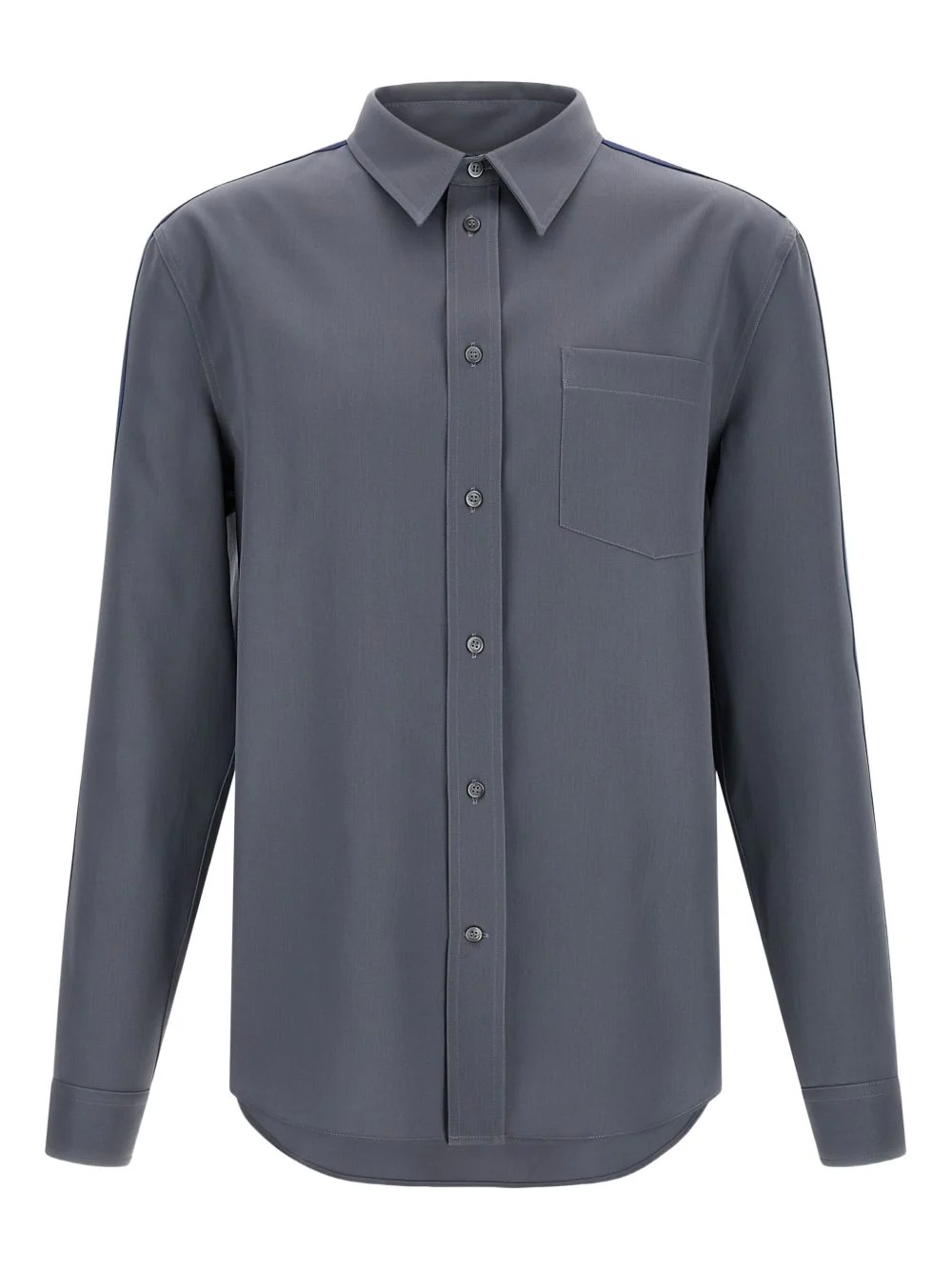 Stripe-Detail Virgin Wool Shirt