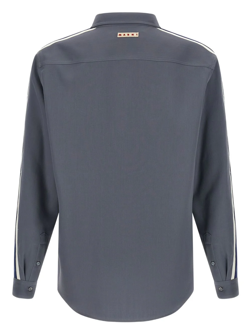 Stripe-Detail Virgin Wool Shirt - Image 3