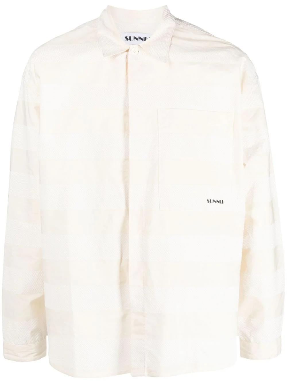 Stripe-Pattern Cotton Shirt