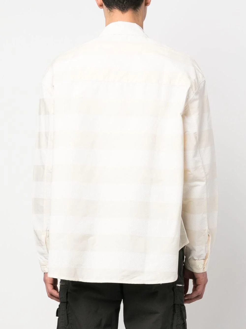 Stripe-Pattern Cotton Shirt - Image 3