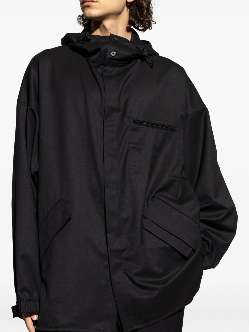 Stripe-Print Hooded Jacket - Image 4