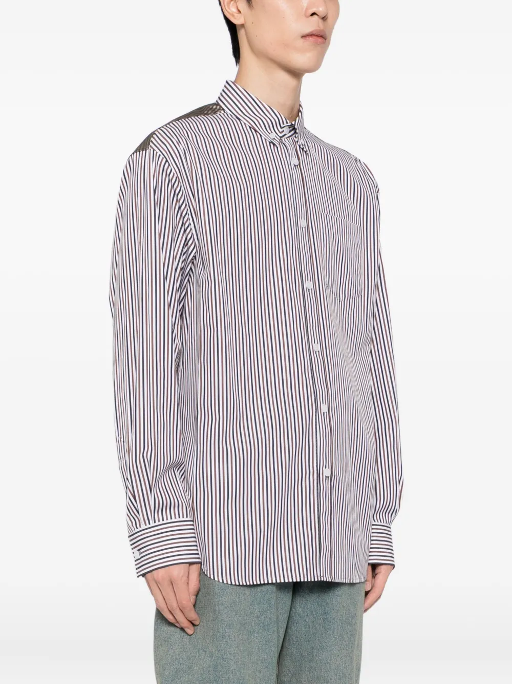 Striped Button-Down Shirt - Image 3