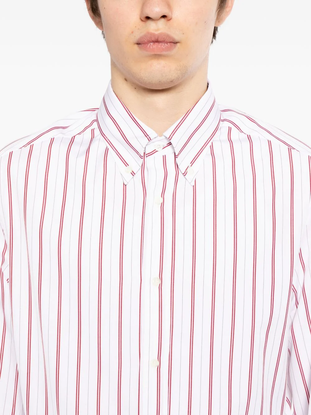 Striped Button-Down Shirt - Image 4