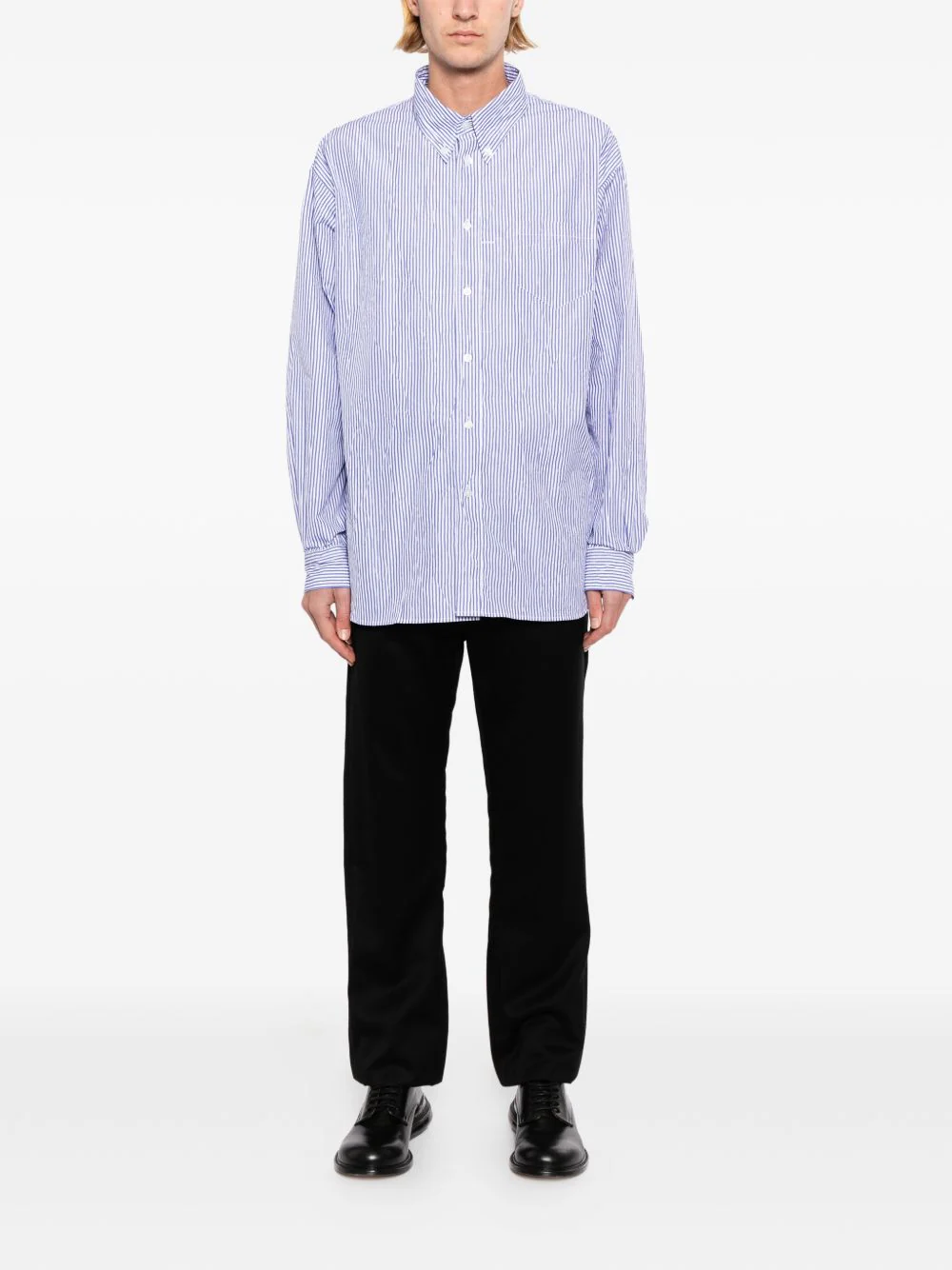 Striped Button-Down Shirt - Image 3