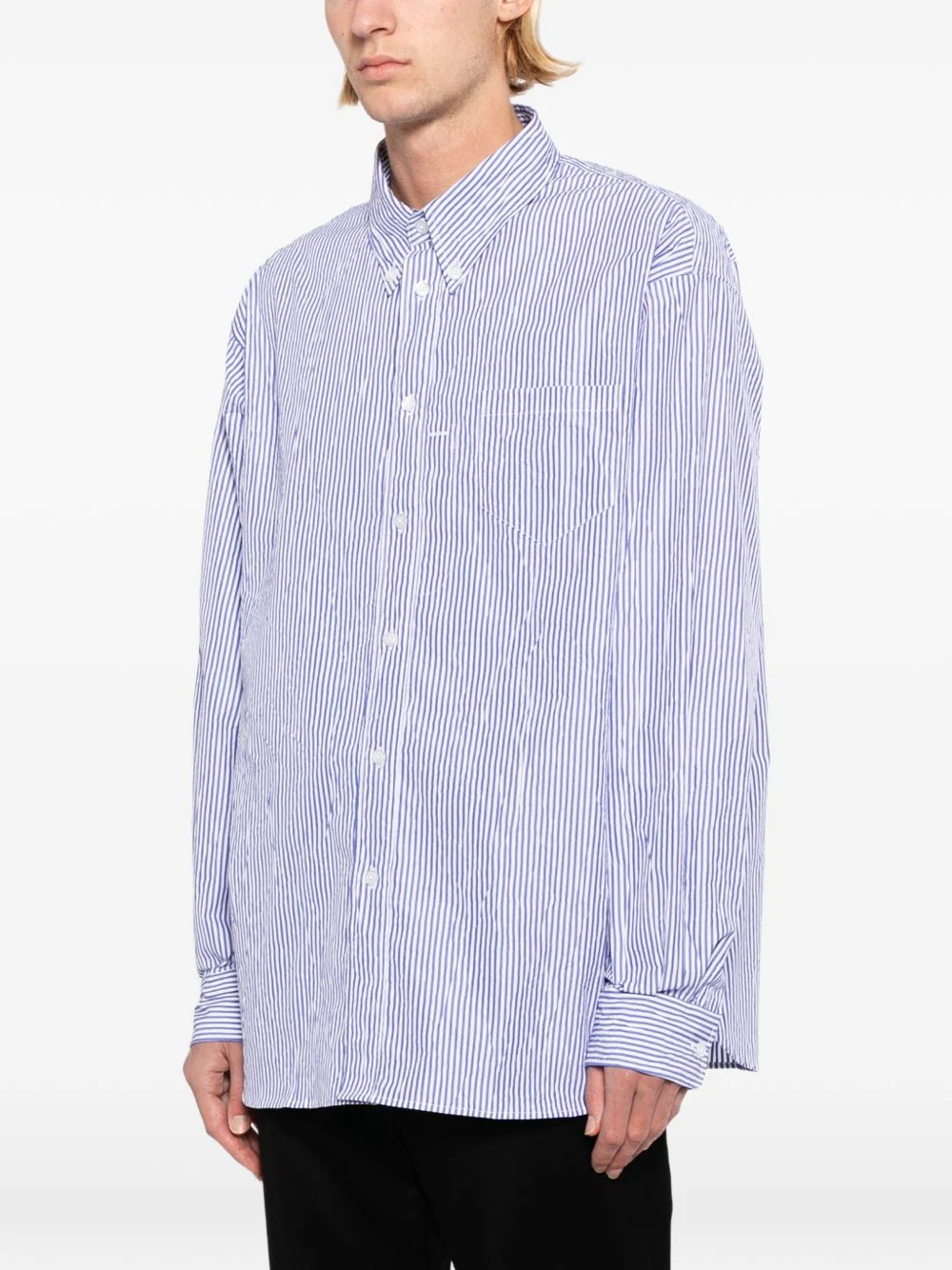 Striped Button-Down Shirt - Image 4