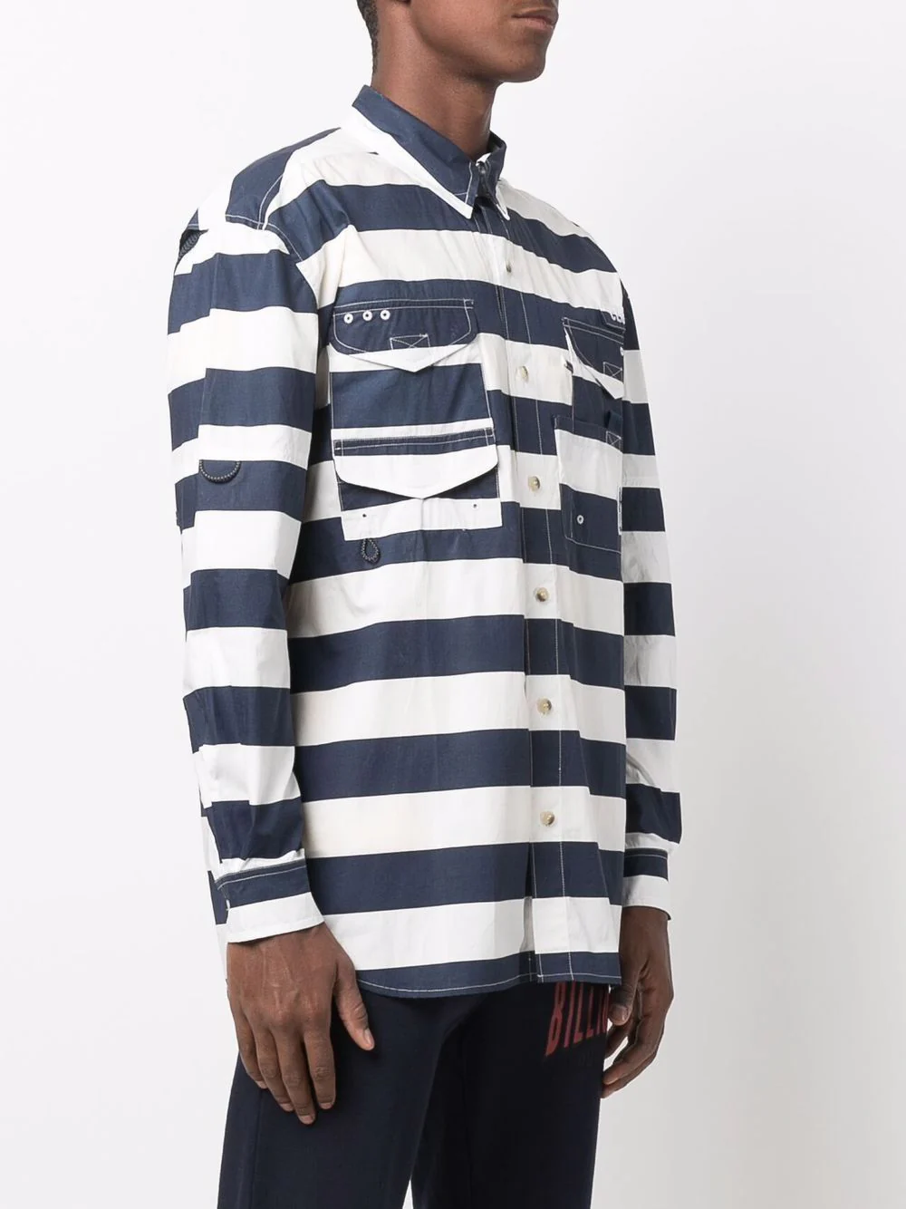 Striped Button-Up Shirt - Image 3