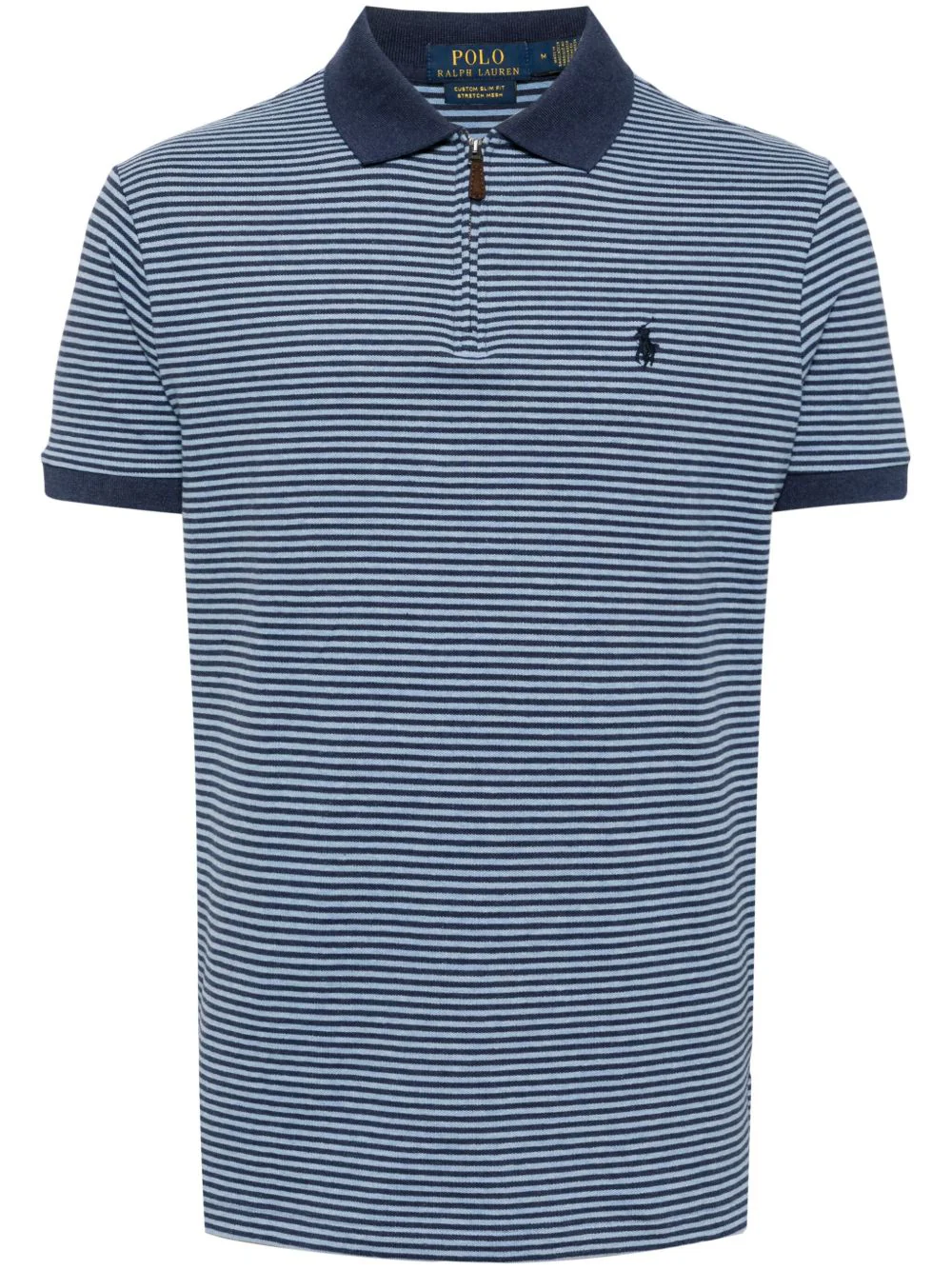 Striped Cotton-Blend Polo