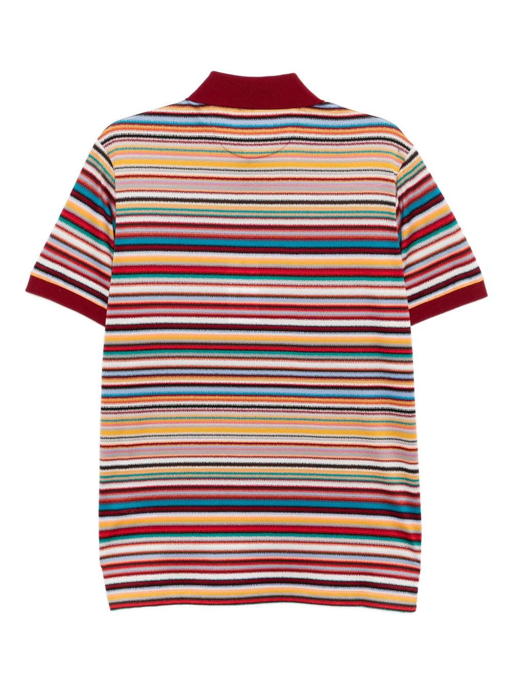 Striped Cotton Polo Shirt - Image 2