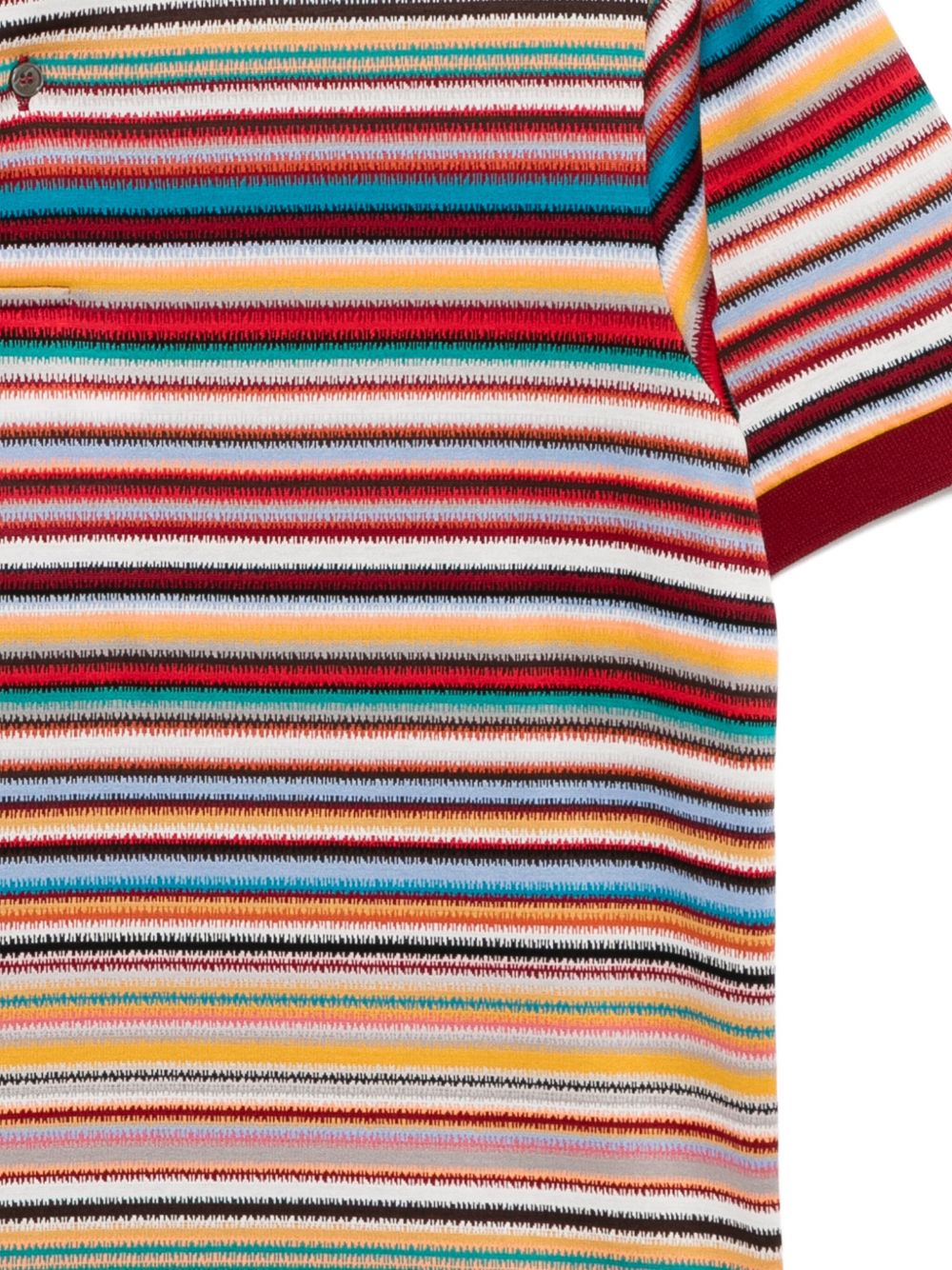 Striped Cotton Polo Shirt - Image 3