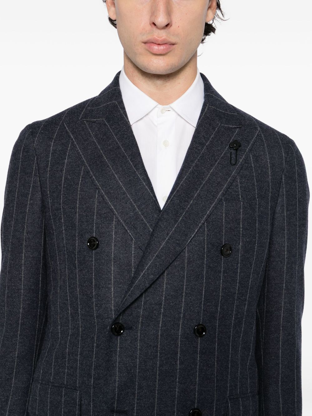 Striped Double-Breasted Suit - Image 2