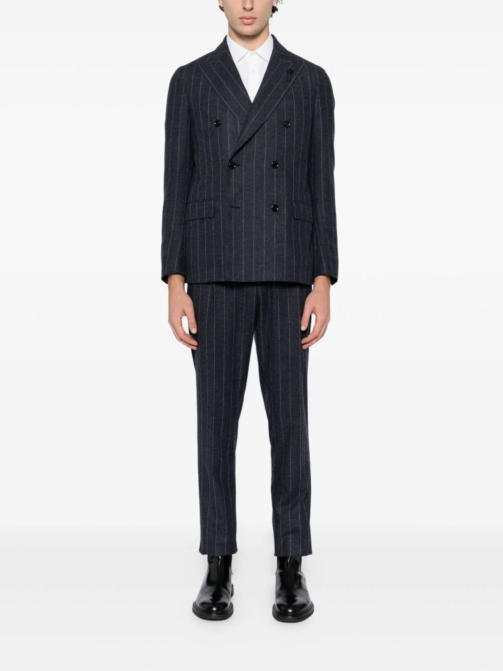 Striped Double-Breasted Suit - Image 3
