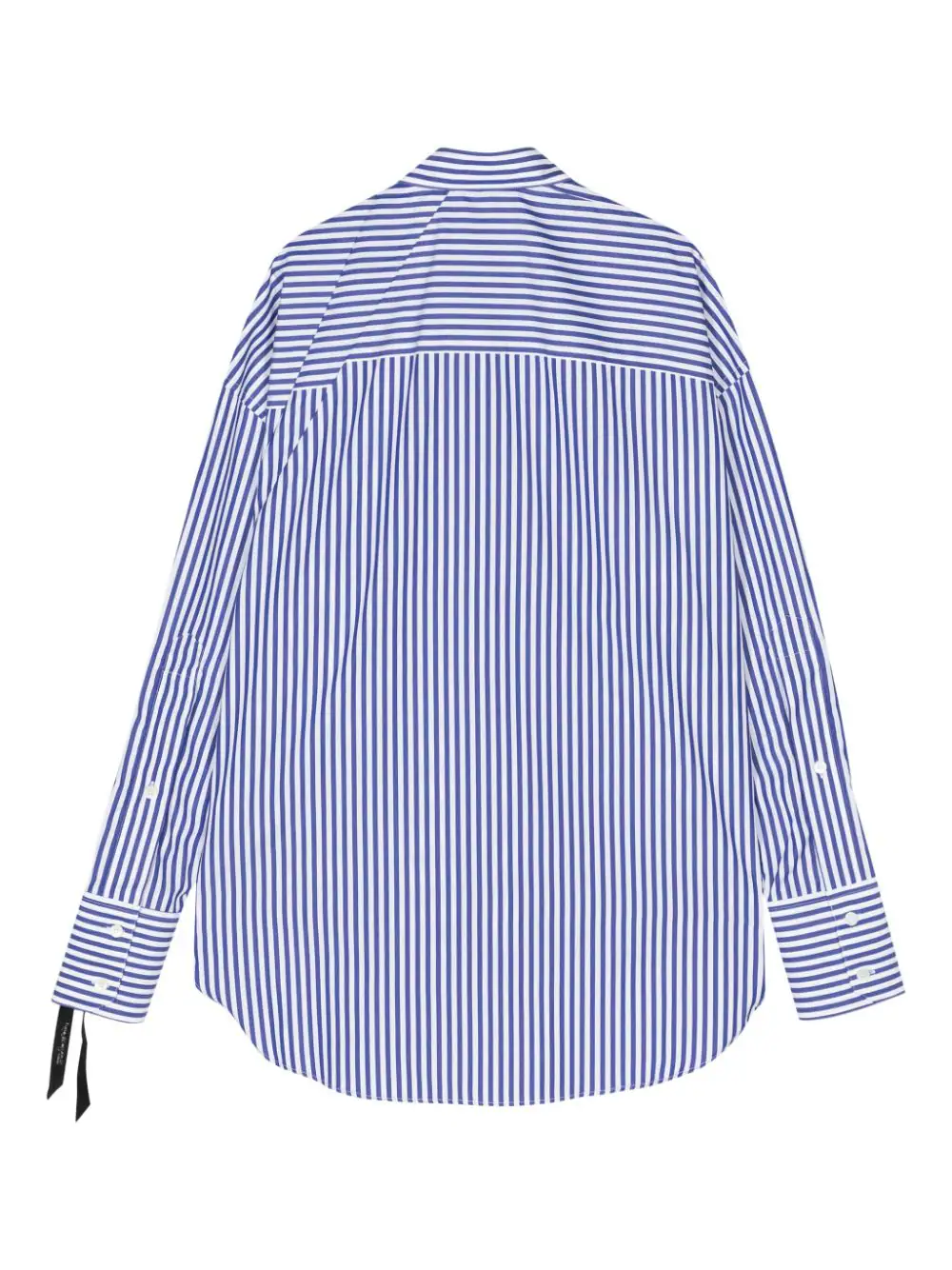 Striped Draped Cotton Shirt - Image 2