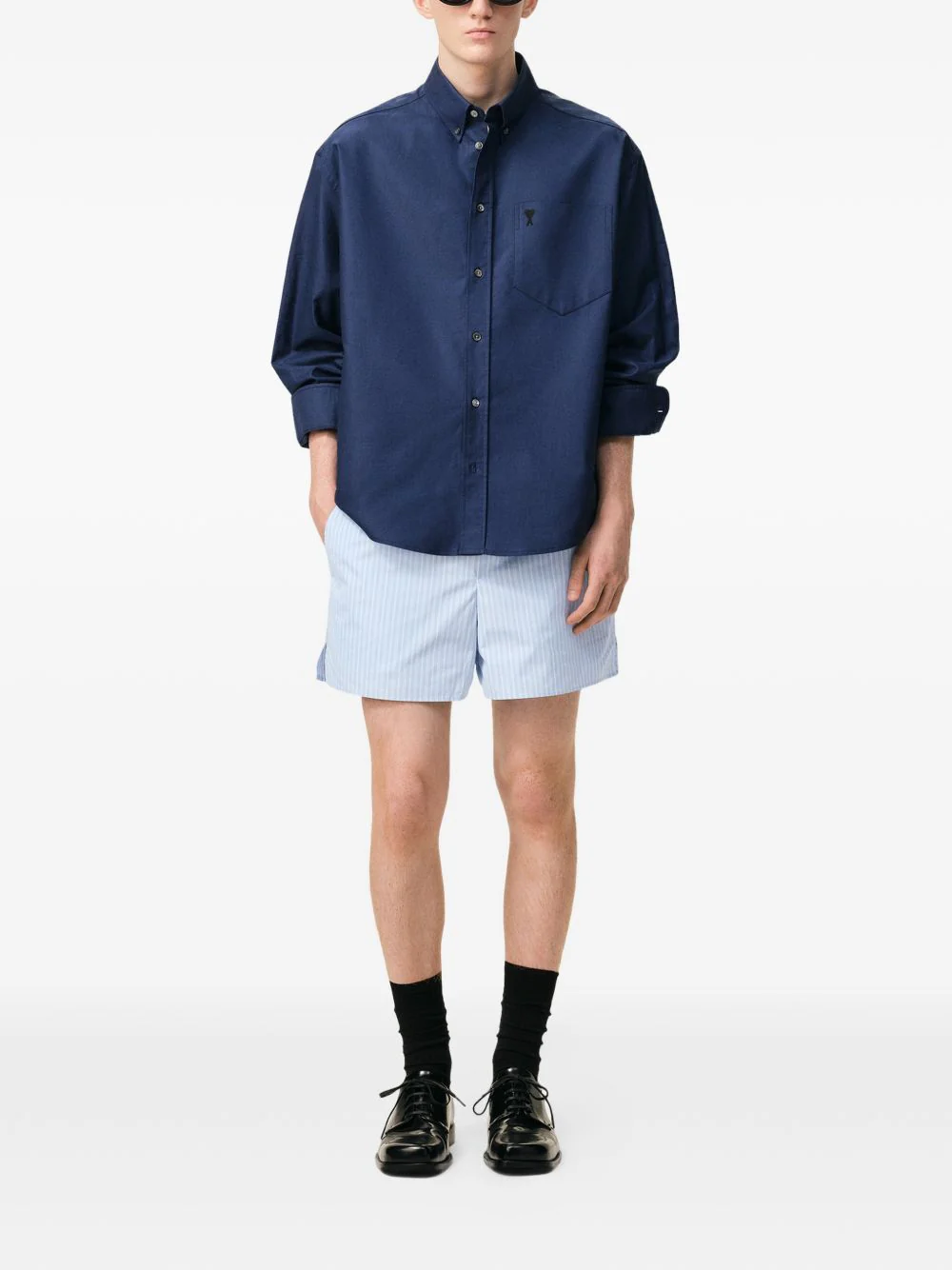 Striped Elasticated Shorts - Image 3