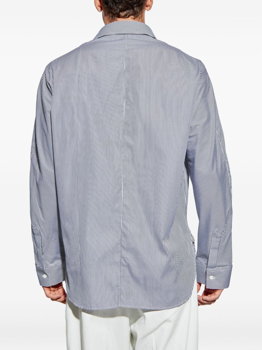 Striped Embroidered Shirt - Image 3