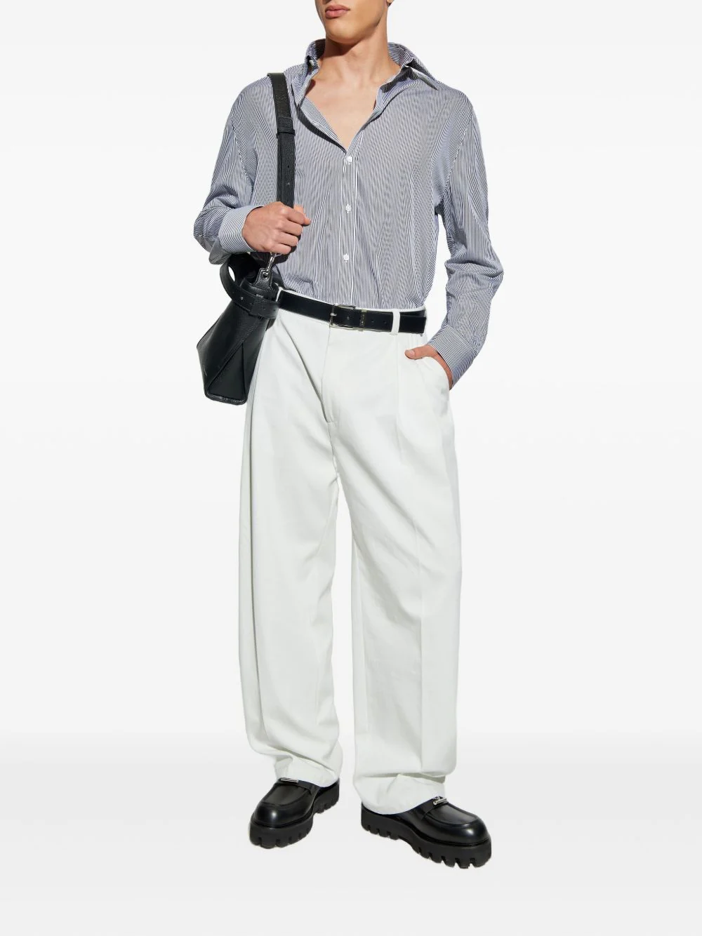 Striped Embroidered Shirt - Image 5