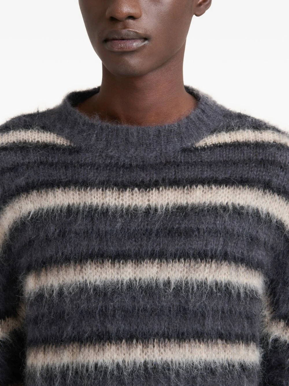 Striped Fluffy Sweater - Image 5