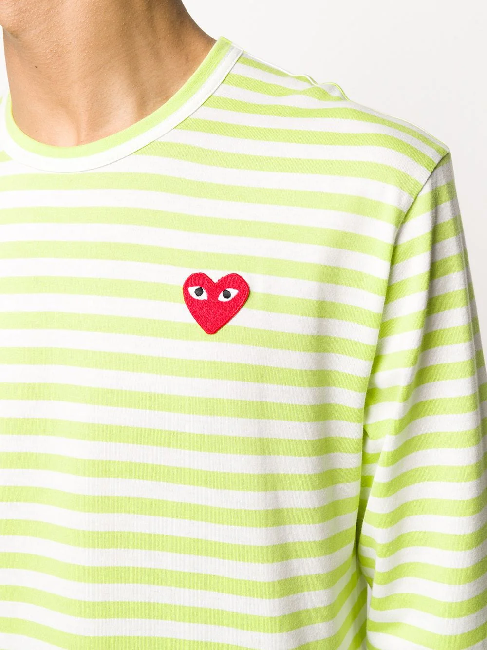 Striped Heart-Logo T-Shirt - Image 4
