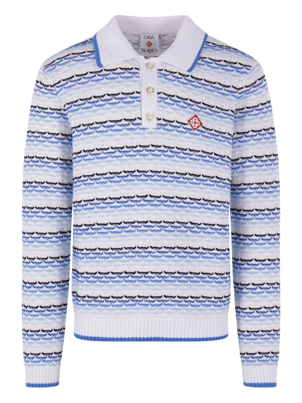 Striped Logo-Appliqué Polo Shirt