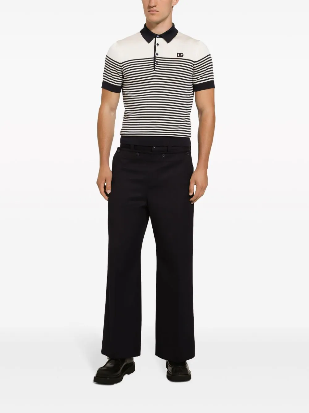 Striped Logo-Embroidered Polo Shirt - Image 3