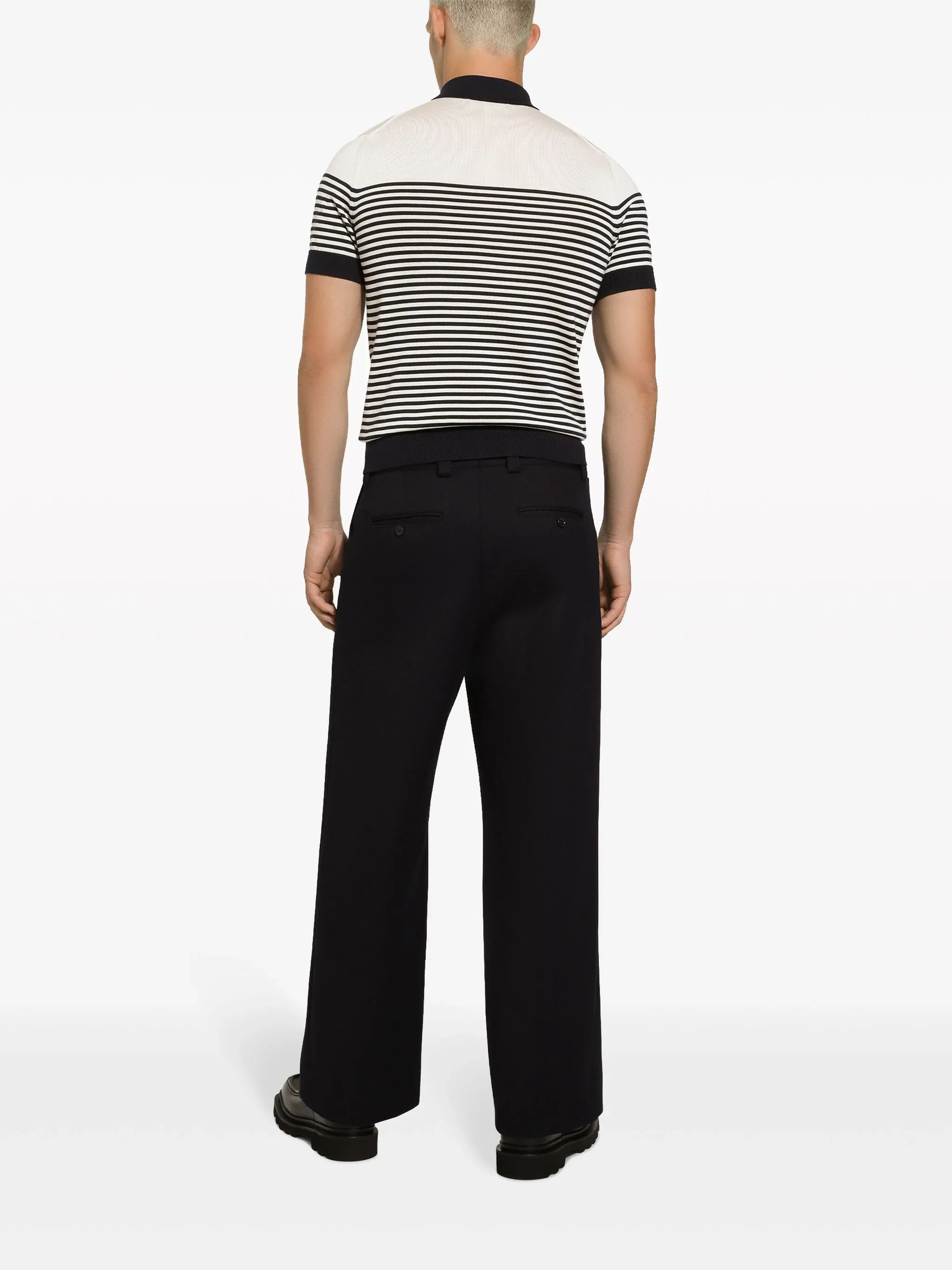 Striped Logo-Embroidered Polo Shirt - Image 4