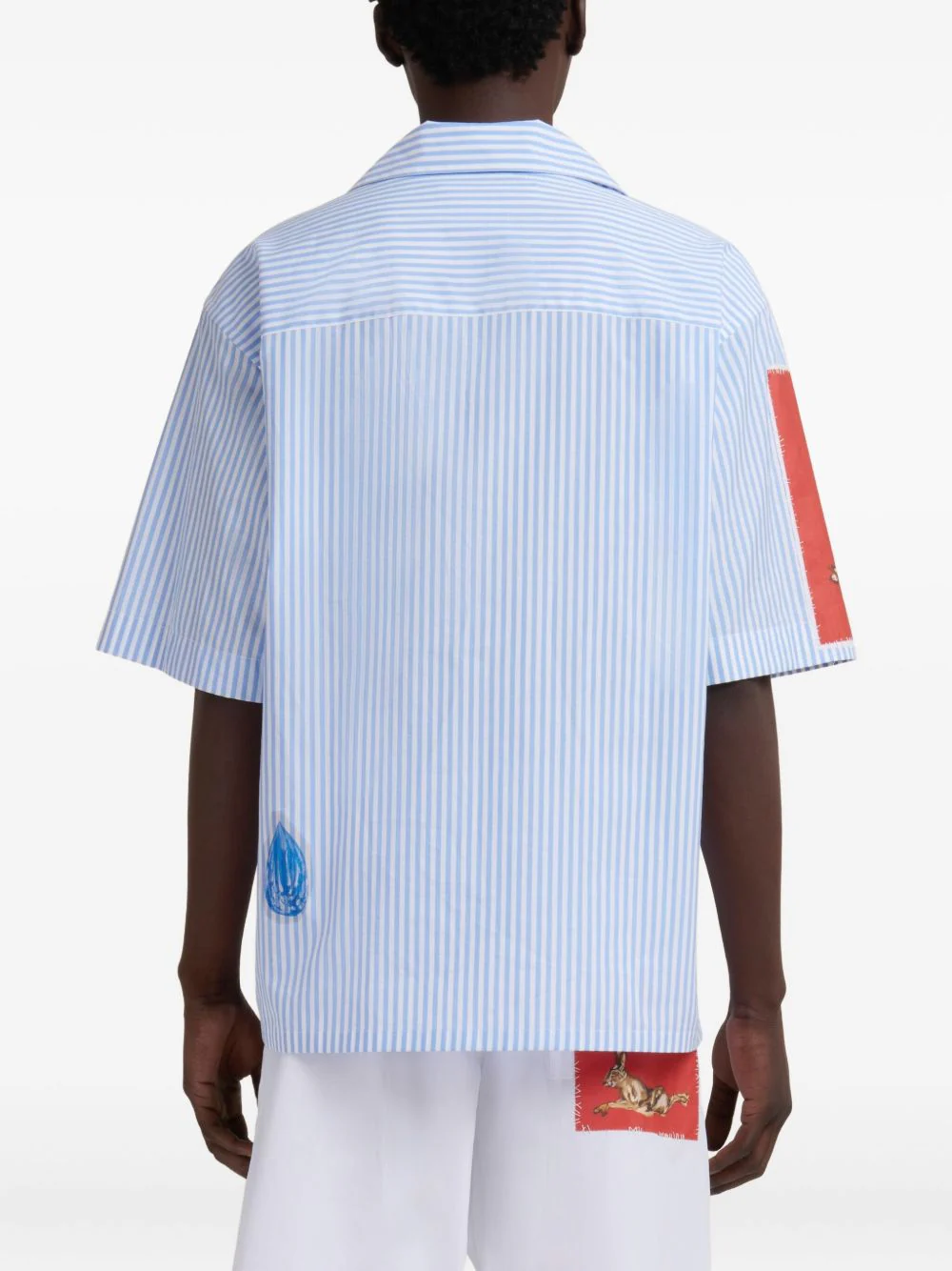 Striped Patchwork Shirt - Image 4