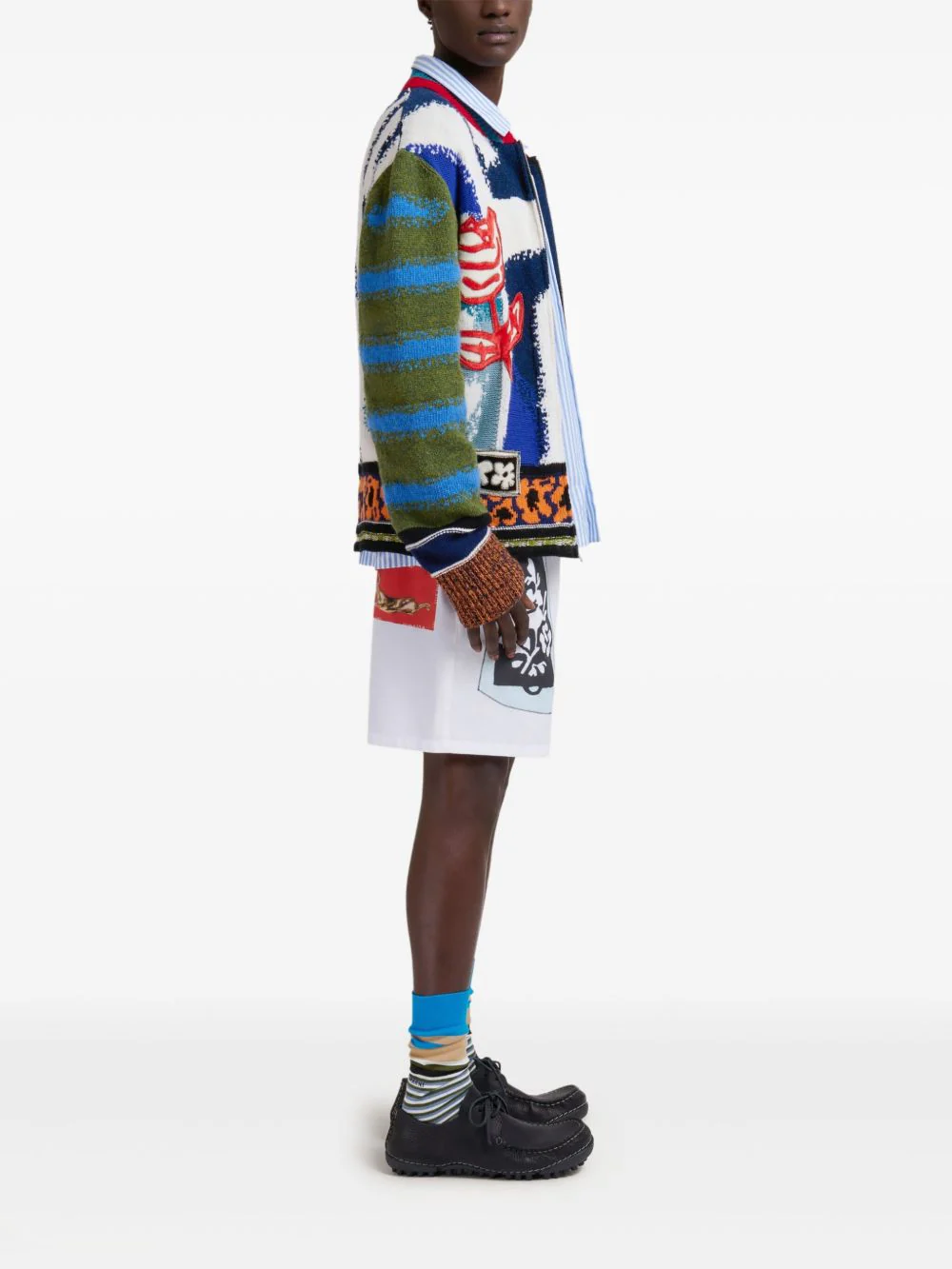 Striped Patchwork Shirt - Image 5