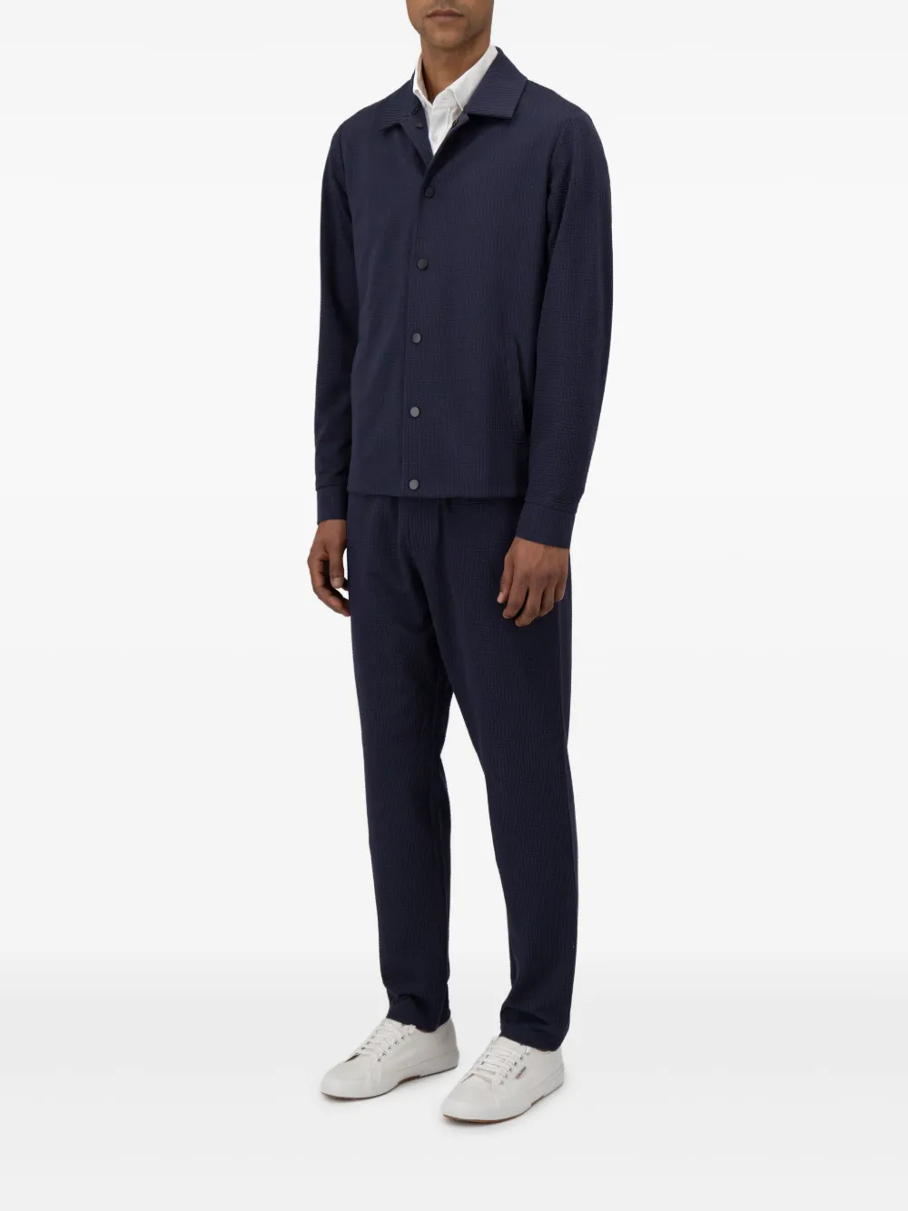 Striped Shirt Jacket - Image 4