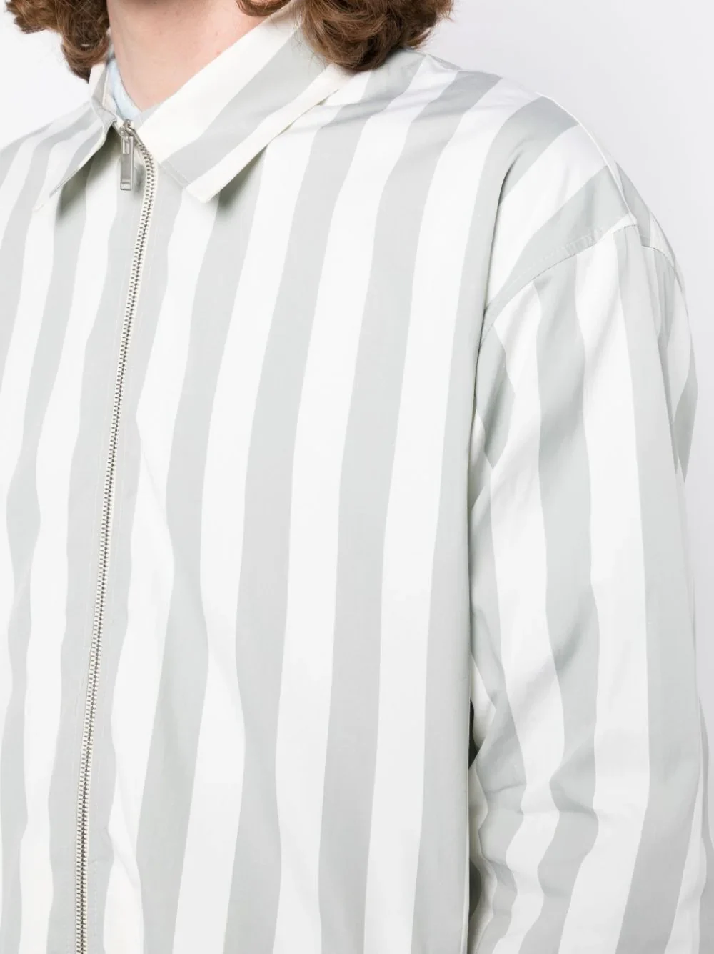 Striped Zip-Up Jacket - Image 4