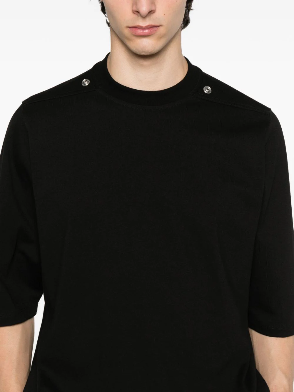Stud-Detailed Organic Cotton T-Shirt - Image 3