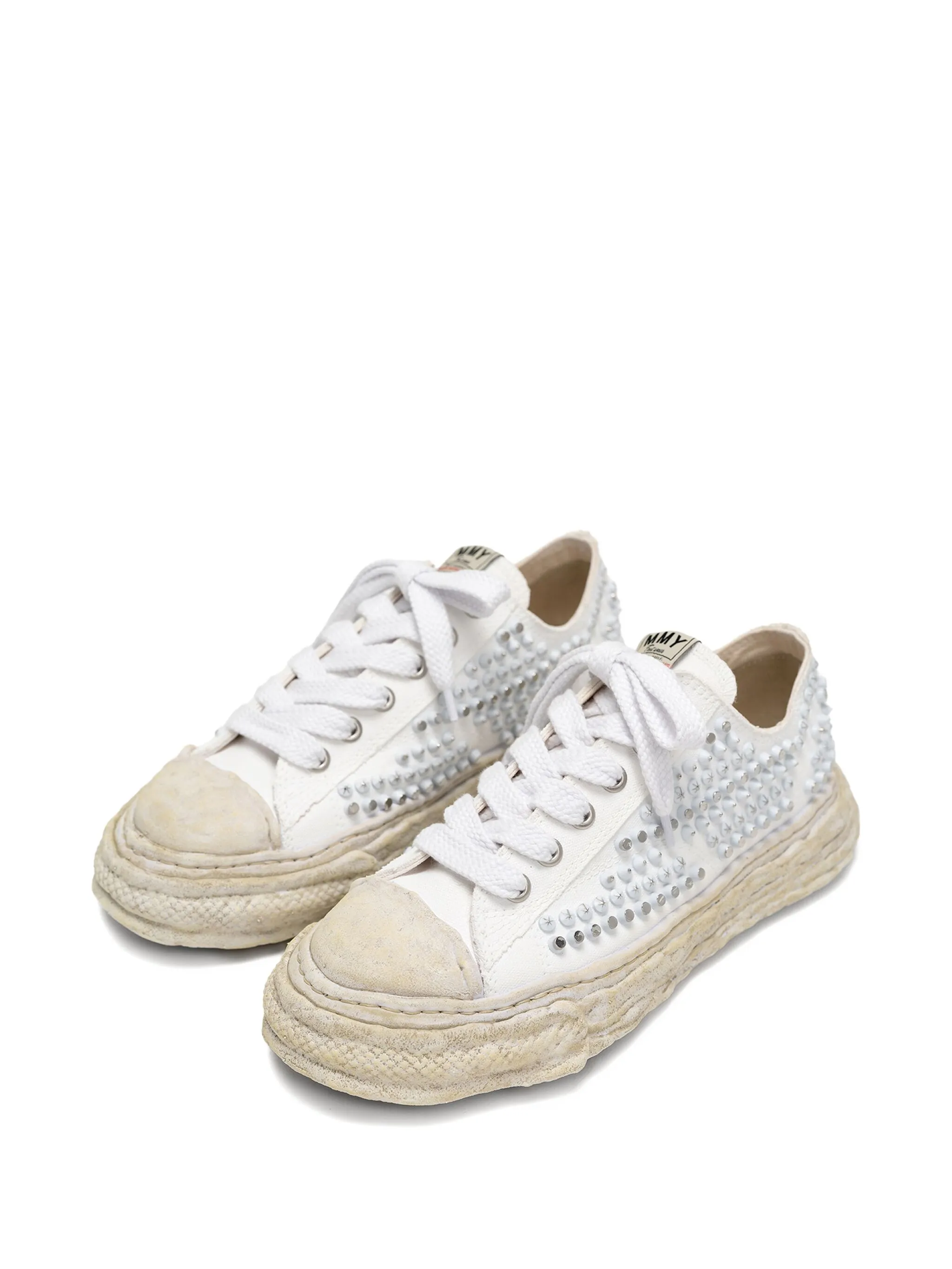 Studded Canvas Low-Top Sneakers - Image 2