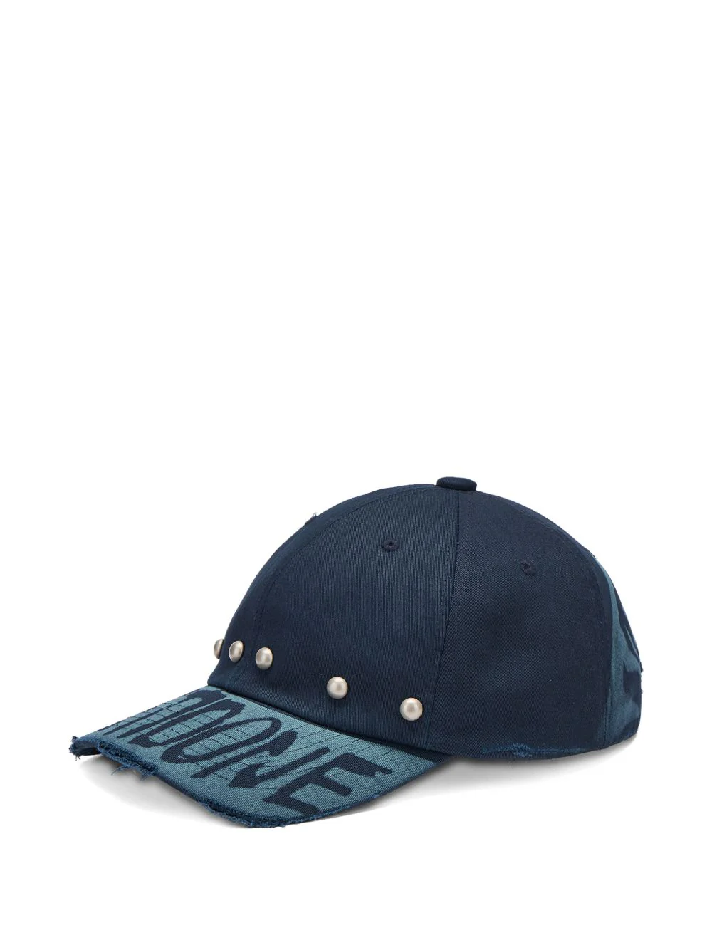 Studded Distressed Baseball Cap - Image 3