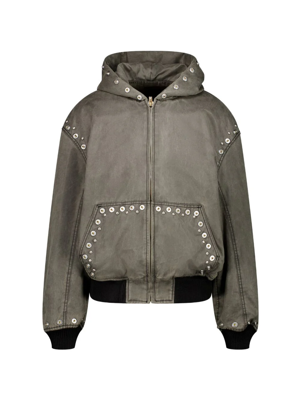 Studded Hooded Jacket