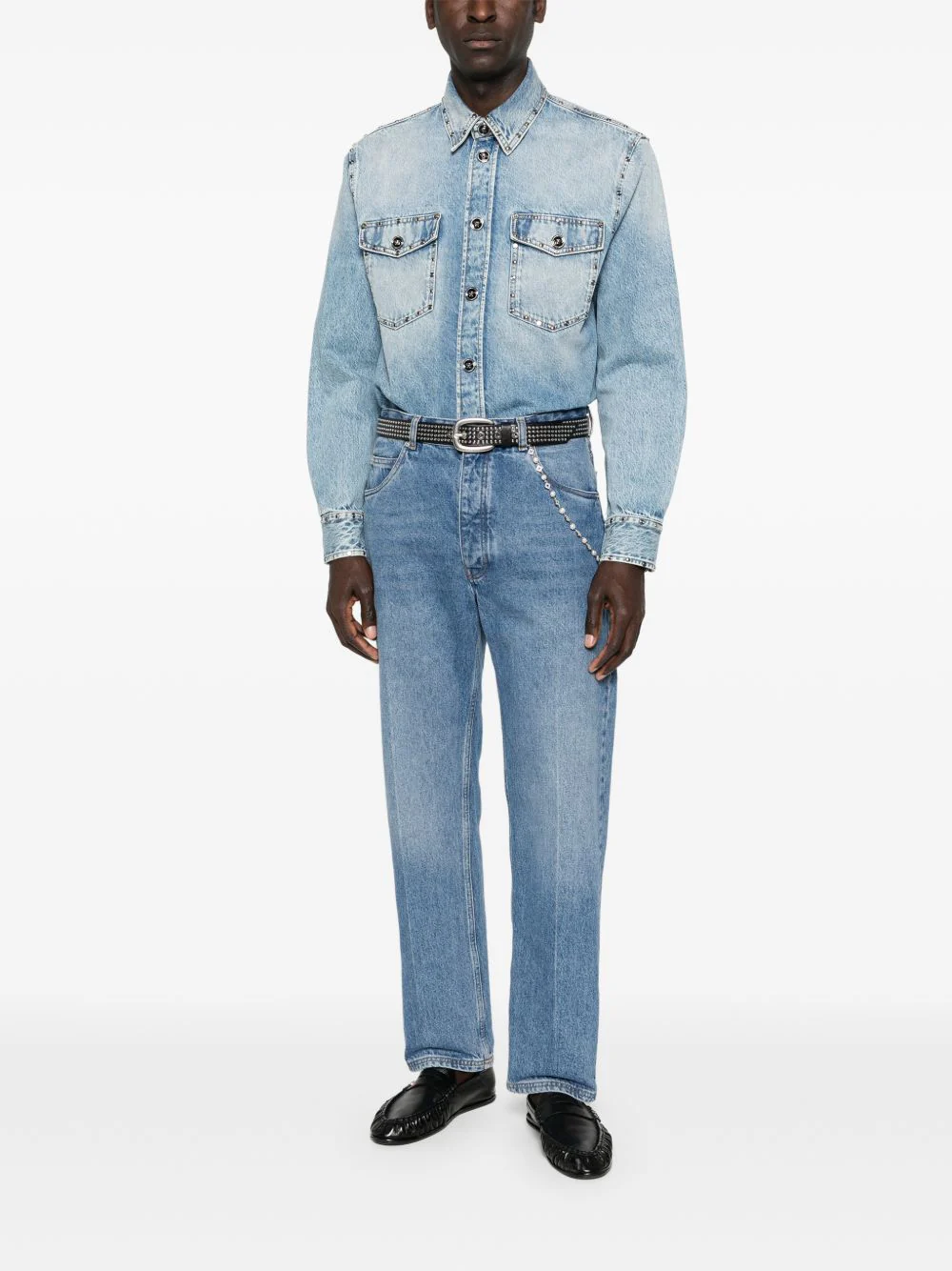 Studded-Pocket Shirt - Image 2