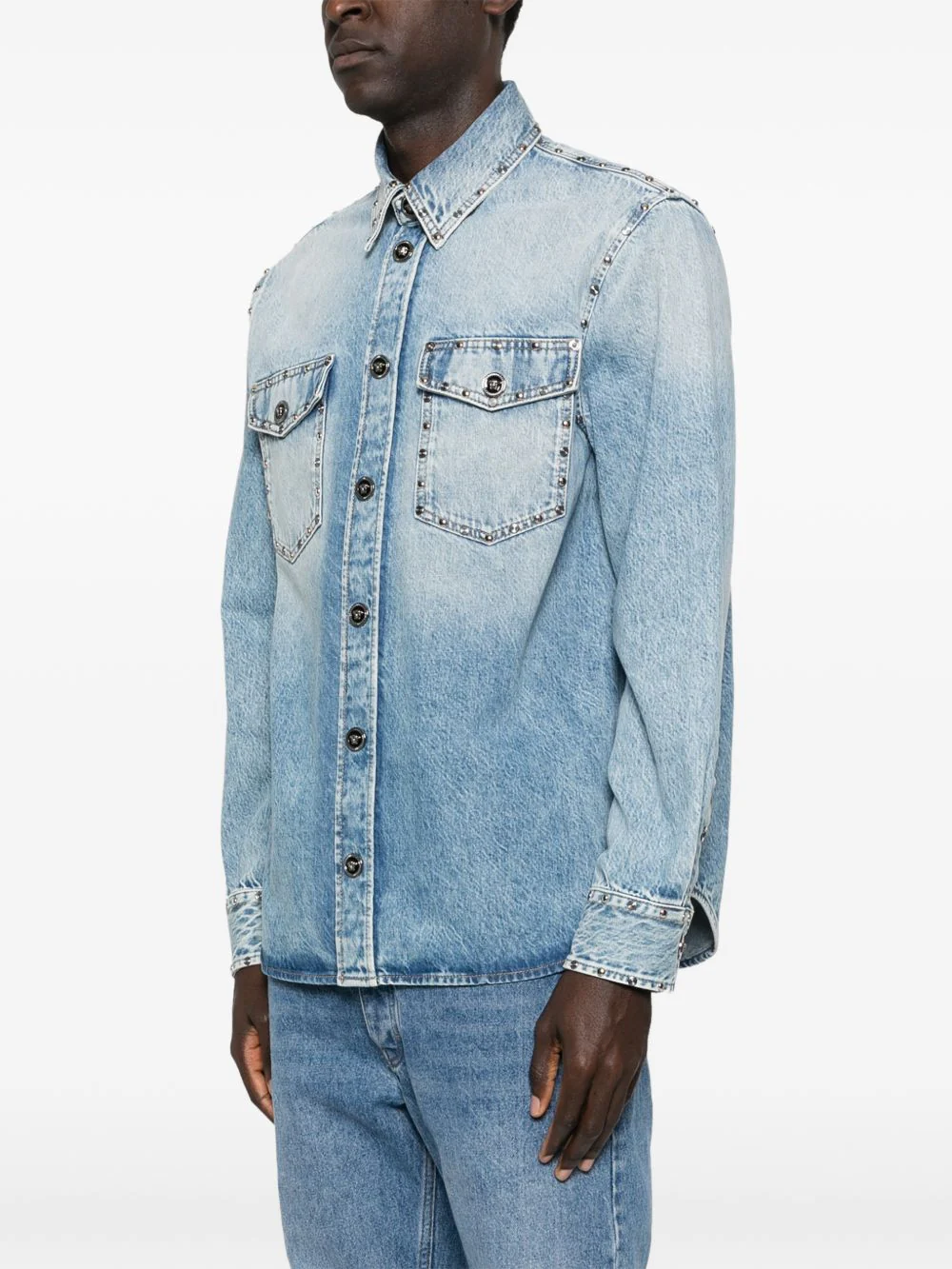 Studded-Pocket Shirt - Image 3