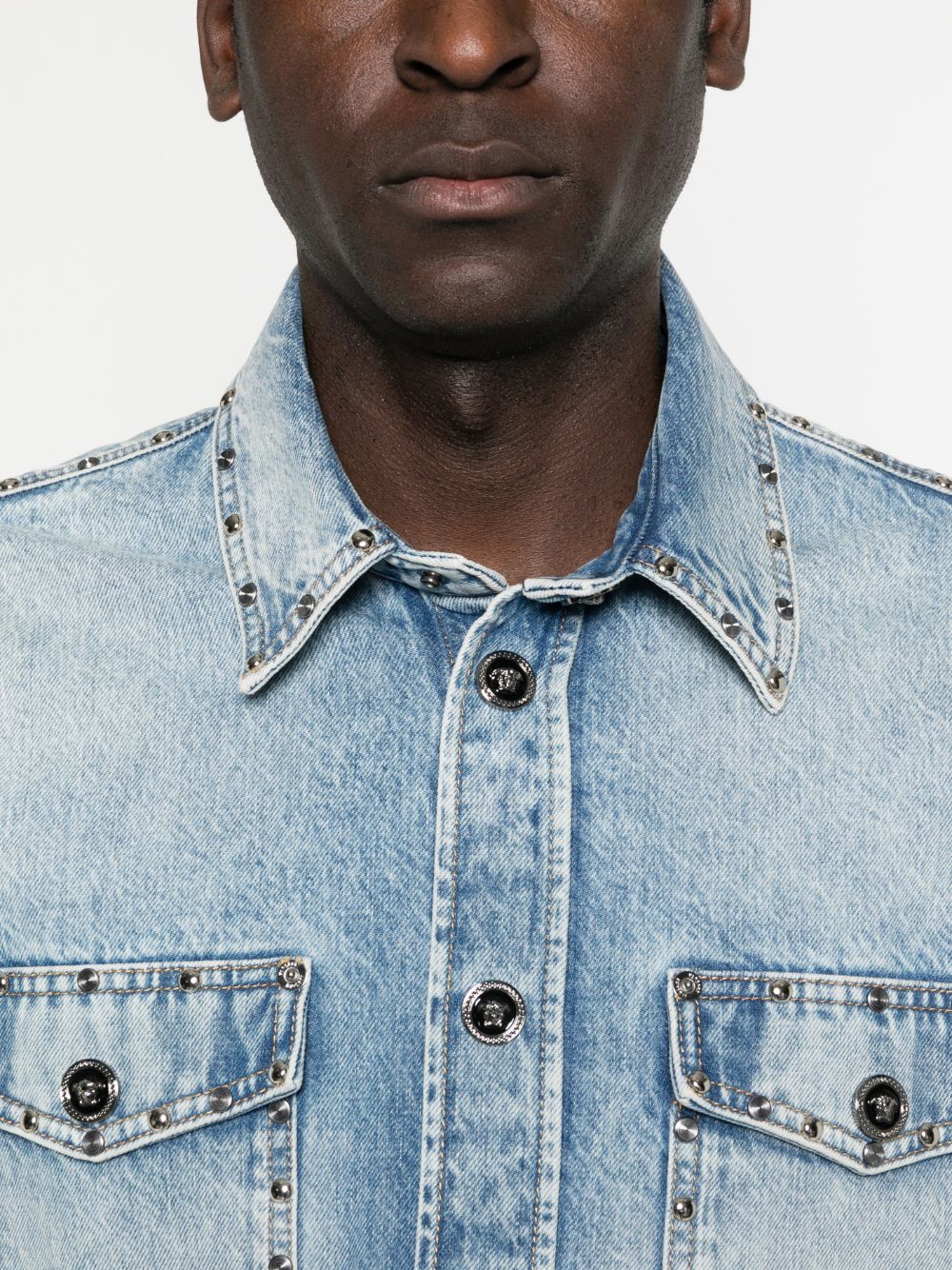 Studded-Pocket Shirt - Image 4