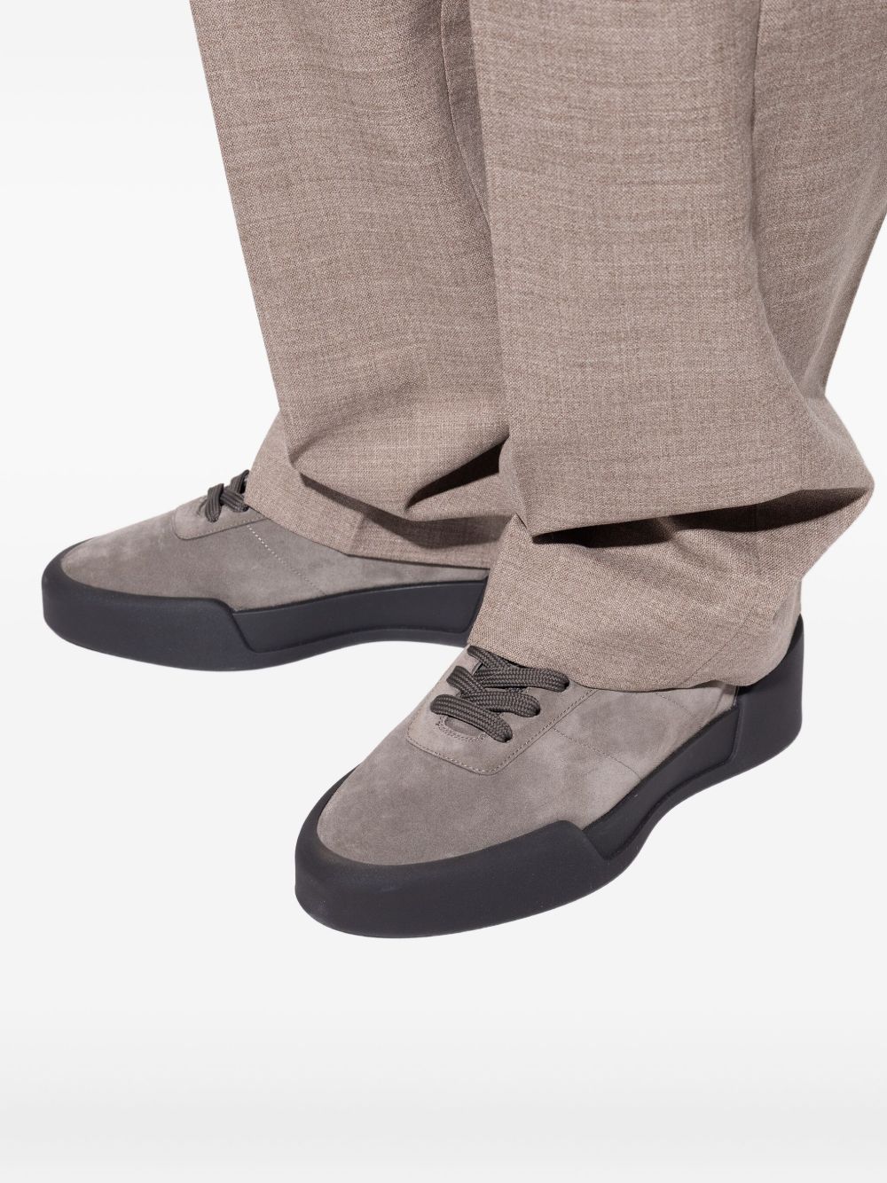 Suede Lace-Up Sneakers - Image 4